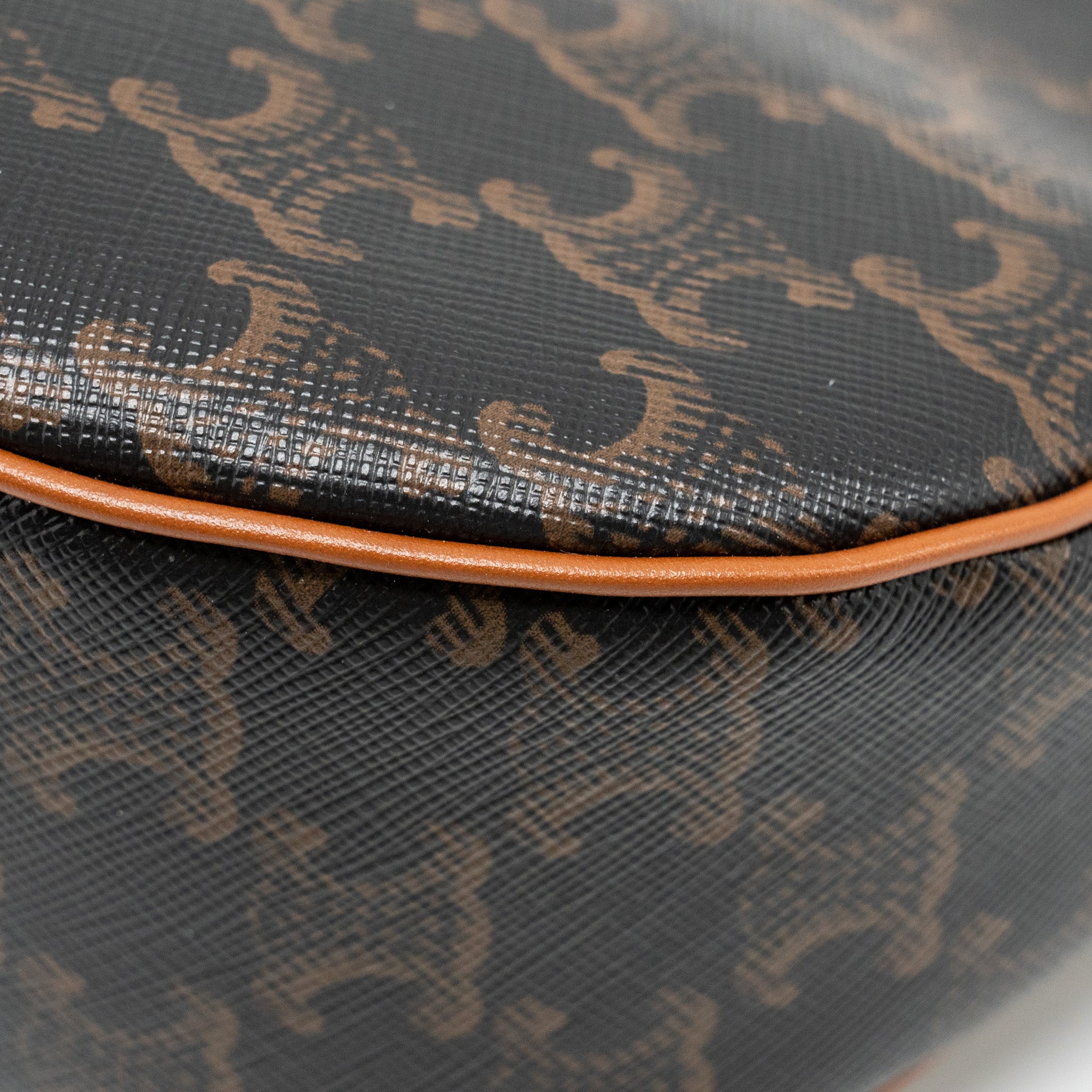 CELINE AVA BAG TRIOMPHE CANVAS / CALFSKIN TAN GHW