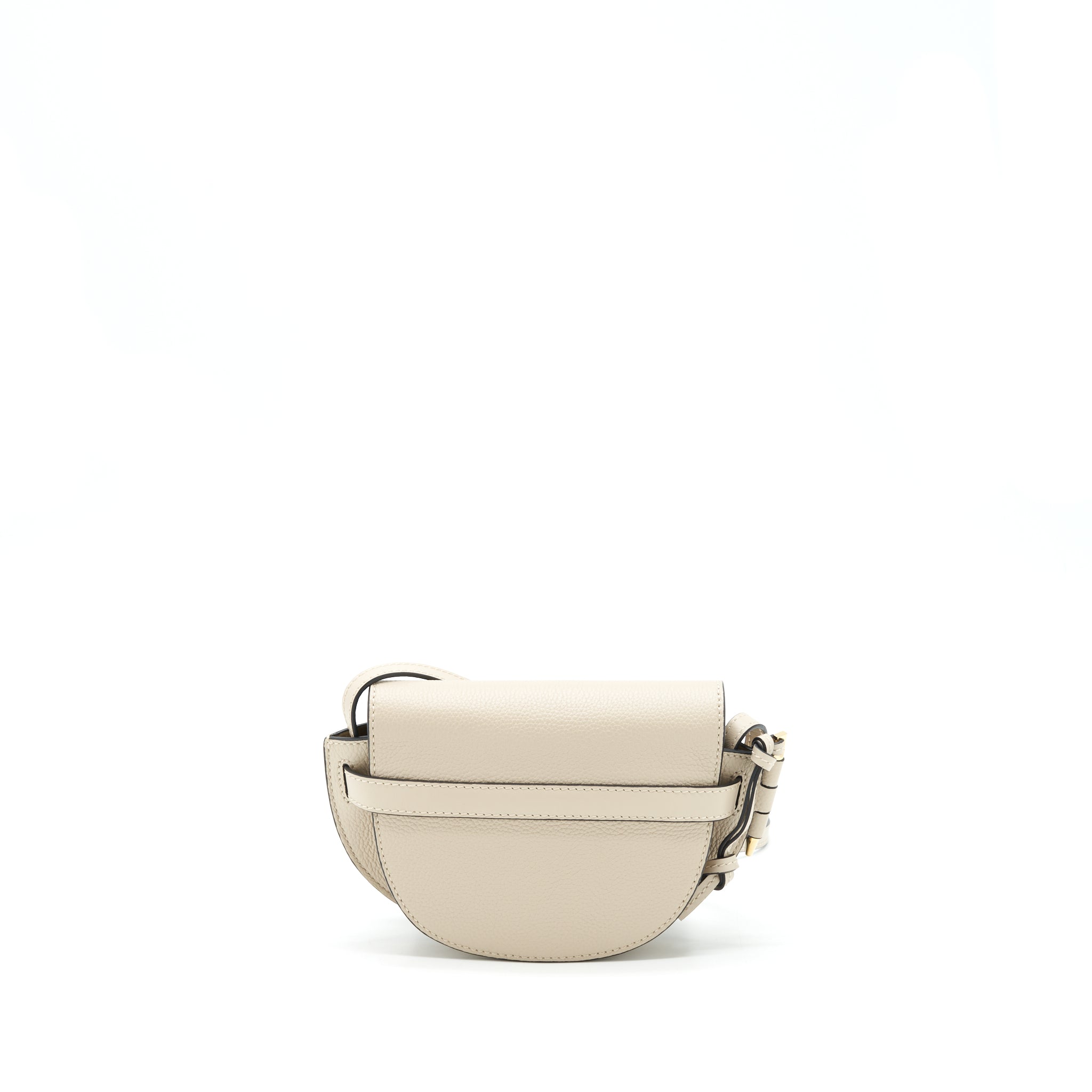 LOEWE MINI GATE CROSSBODY BAG CALFSKIN SAND LGHW