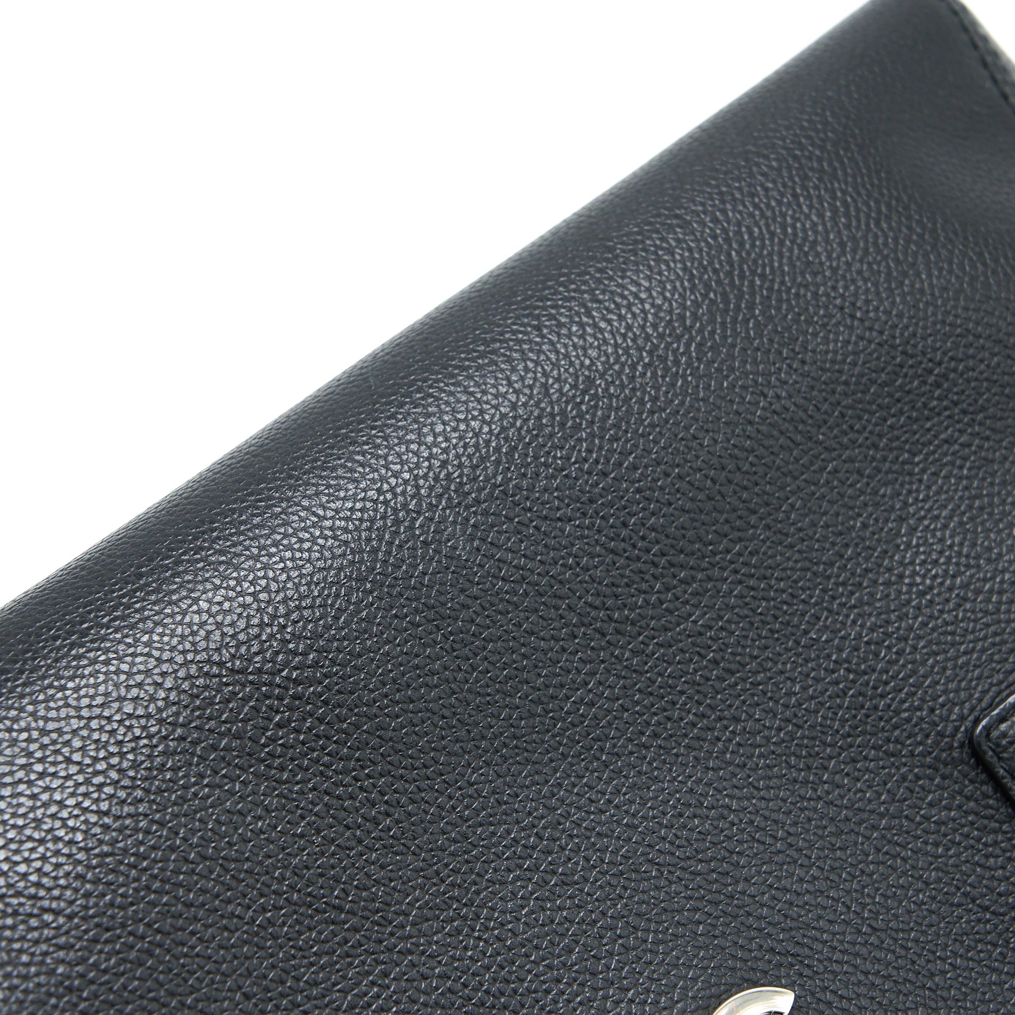 CHANEL CERF TOTE BAG GRAINED CALFSKIN BLACK SHW