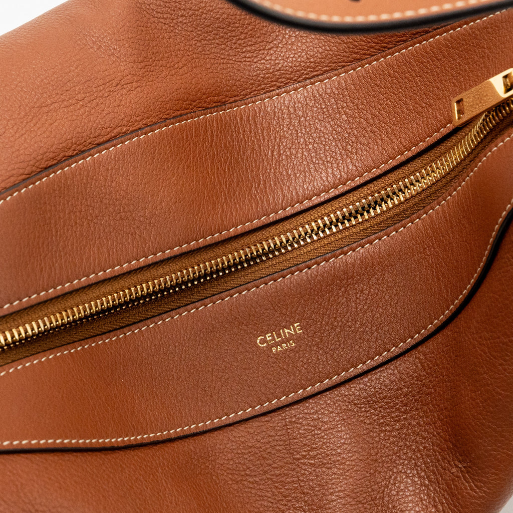 CELINE MEDIUM ROMY SUPPLE CALFSKIN TAN GHW