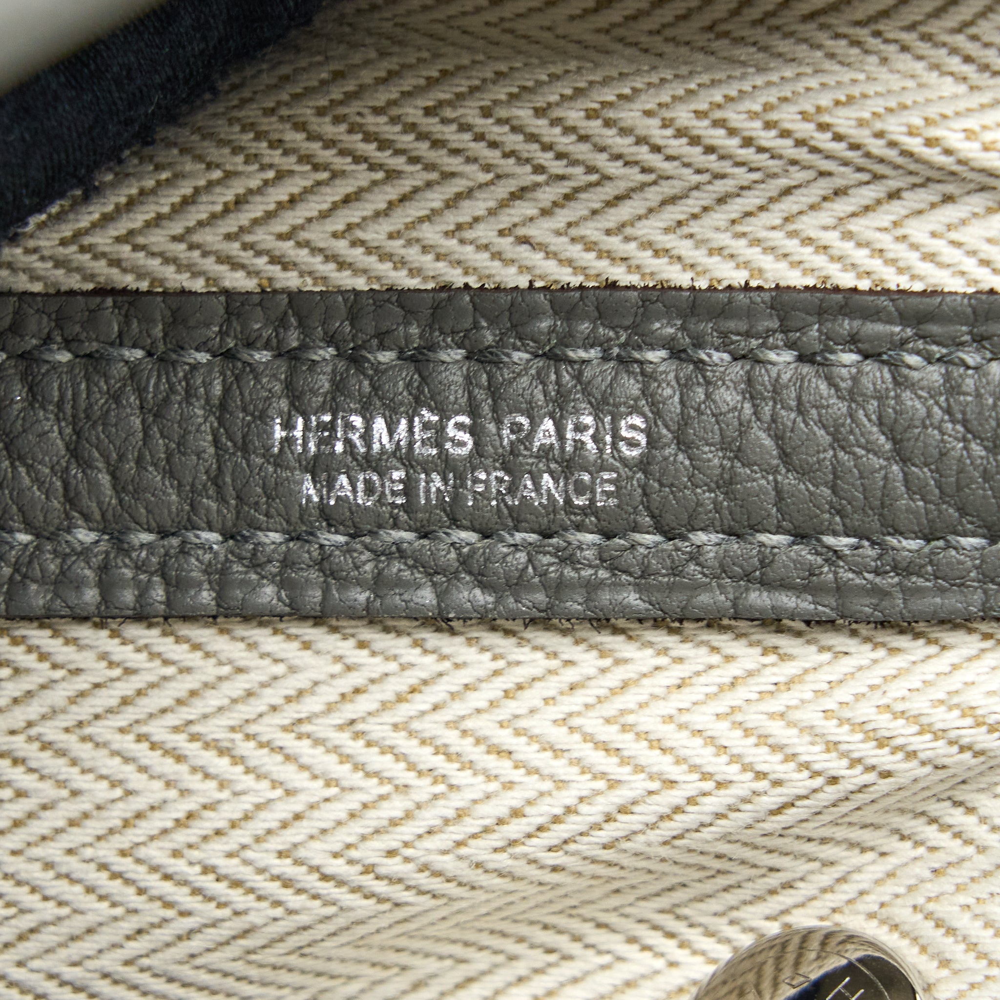 HERMES GARDEN PARTY 30 NEGONDA GRIS MEYER SHW