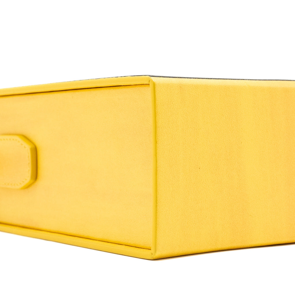 FENDI VERTICAL BOX BAG CALFSKIN YELLOW GHW