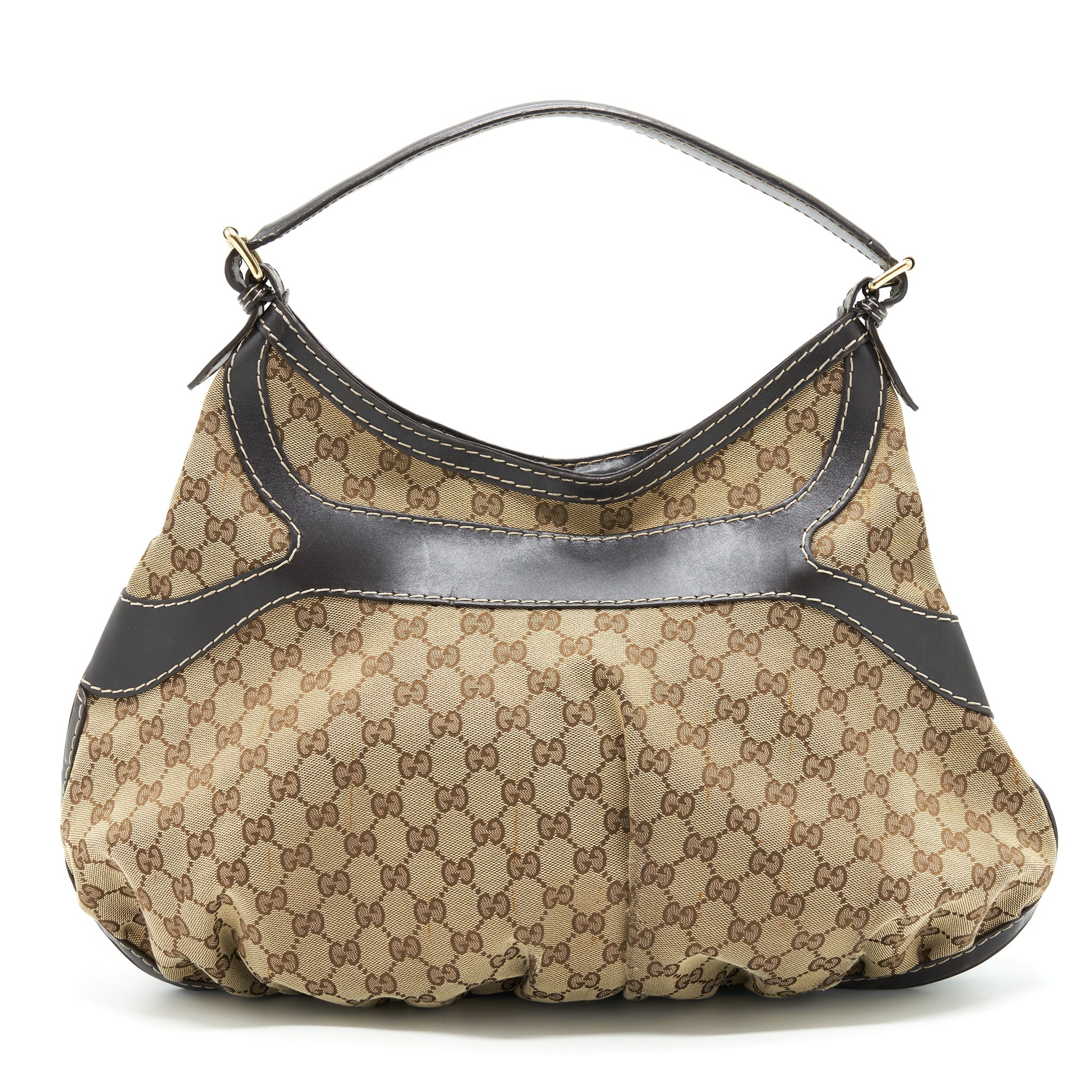 GUCCI VINTAGE TOTE BAG GG SUPREME GHW