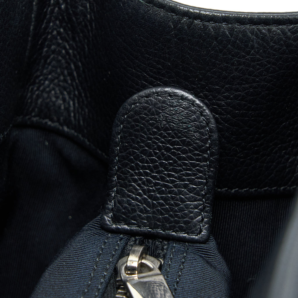 CHANEL CERF TOTE BAG GRAINED CALFSKIN BLACK SHW
