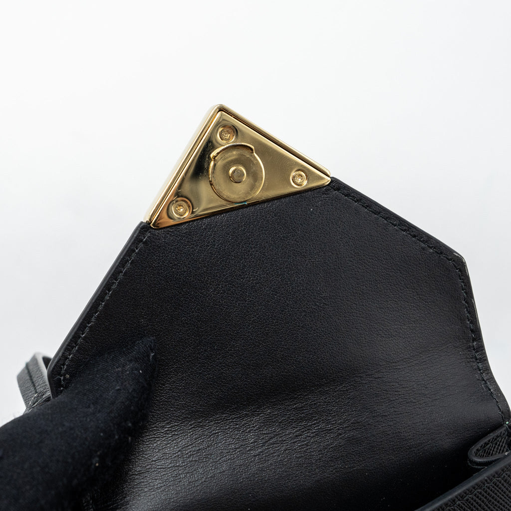 PRADA MINI BAG SAFFIANO LEATHER BLACK GHW