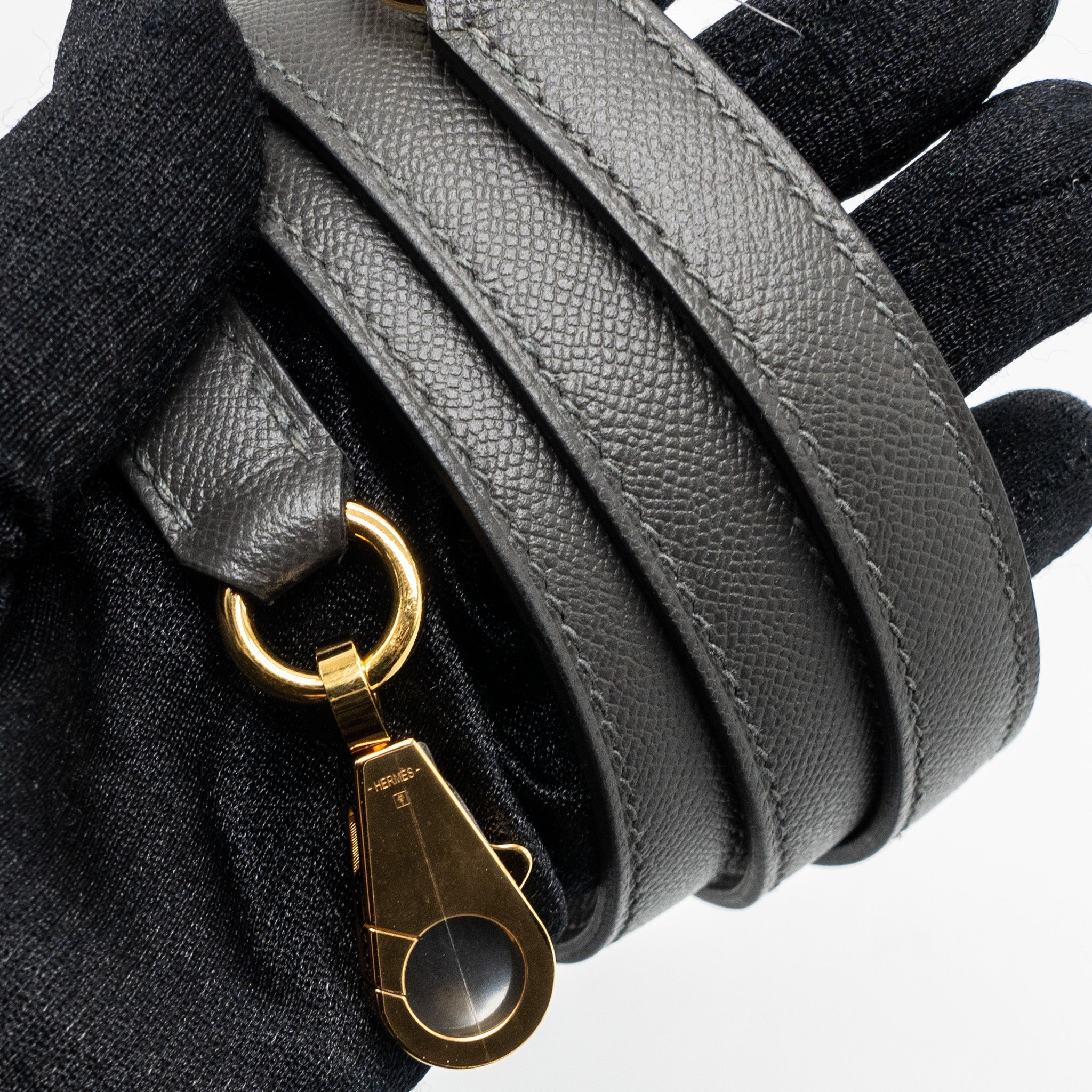 HERMES KELLY 28 MADAME LEATHER GRAPHITE GHW