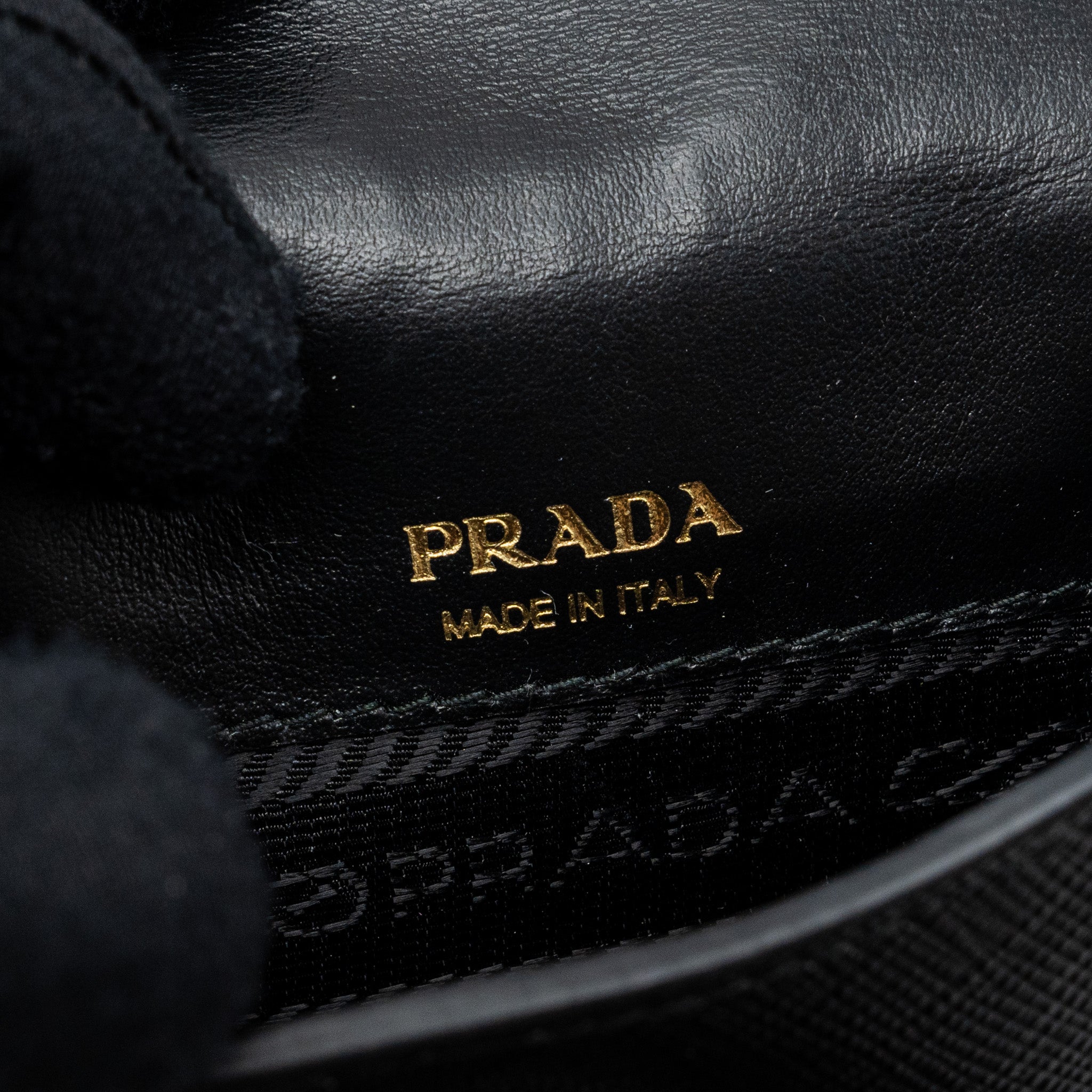 PRADA MINI BAG SAFFIANO LEATHER BLACK GHW