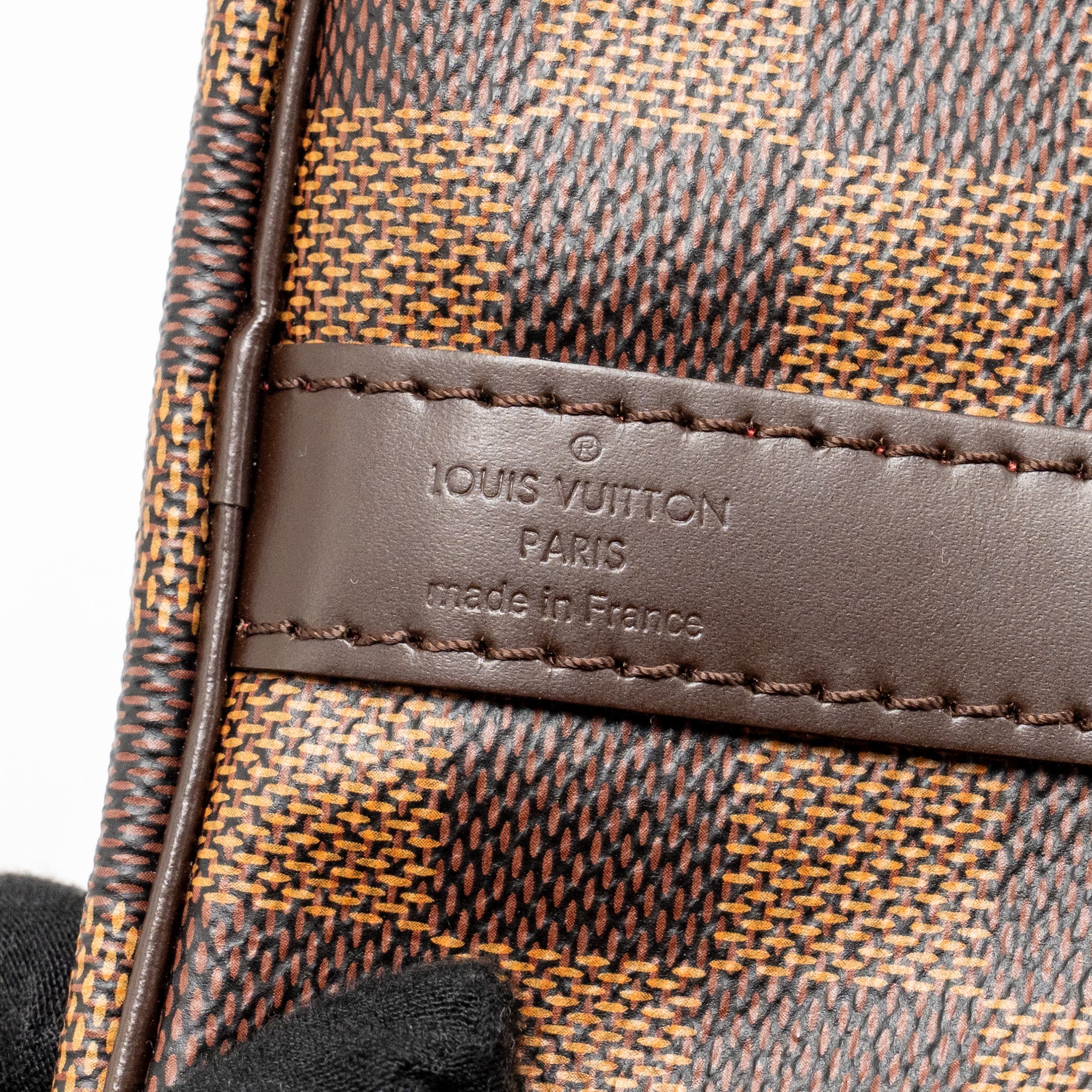 LOUIS VUITTON SPEEDY BANDOULIERE 30 DAMIER EBENE CANVAS GHW