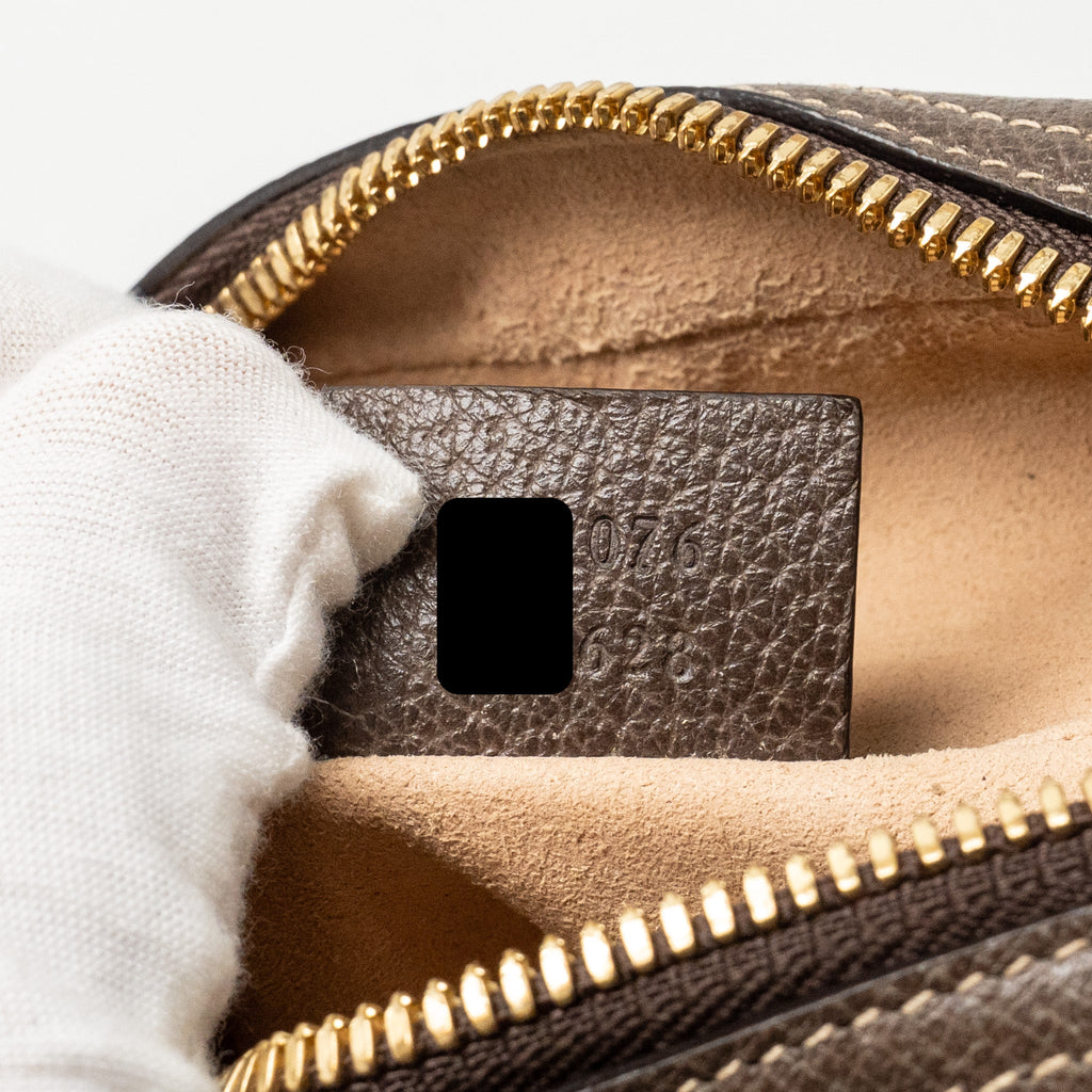 GUCCI SIZE 85 OPHIDIA SMALL BELT BAG GG SUPREME CANVAS GHW