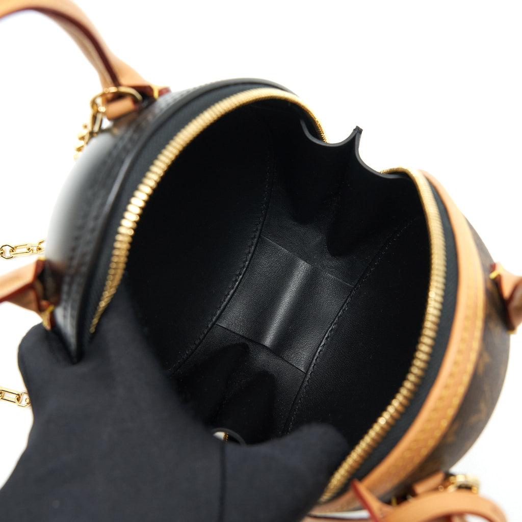 LOUIS VUITTON EGG BAG MONOGRAM CANVAS/BLACK GHW