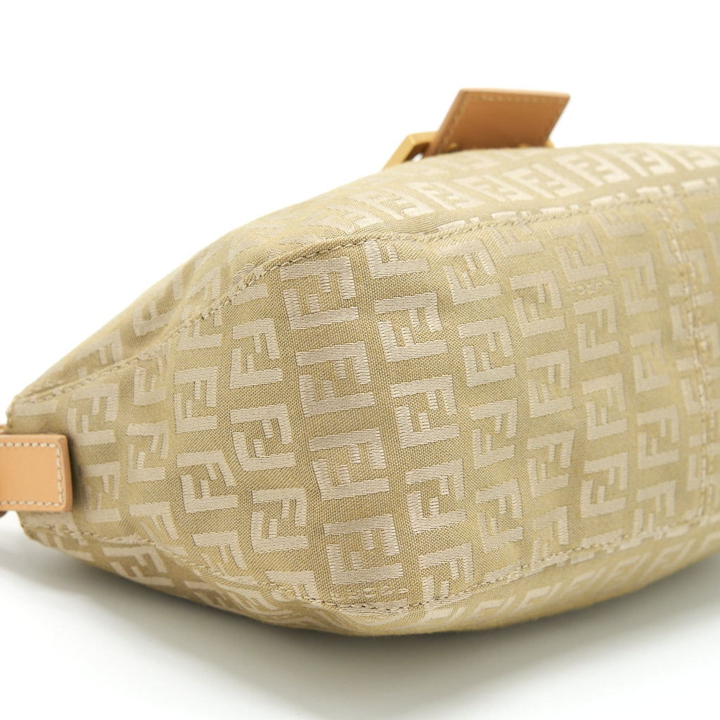 FENDI VINTAGE BAGUETTE FABRIC BEIGE GHW