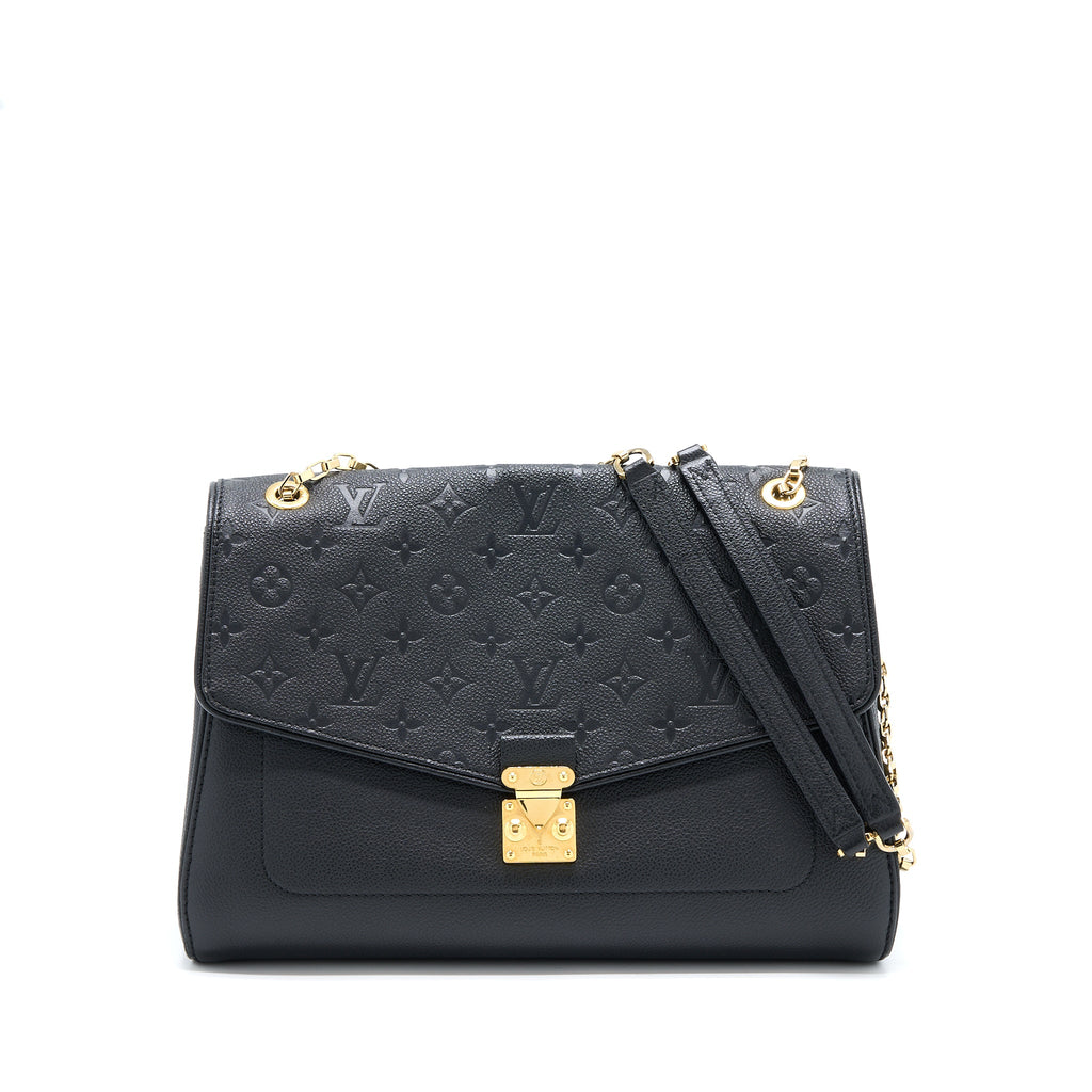 LOUIS VUITTON SAINT GERMAIN CHAIN EMPREINTE BLACK GHW