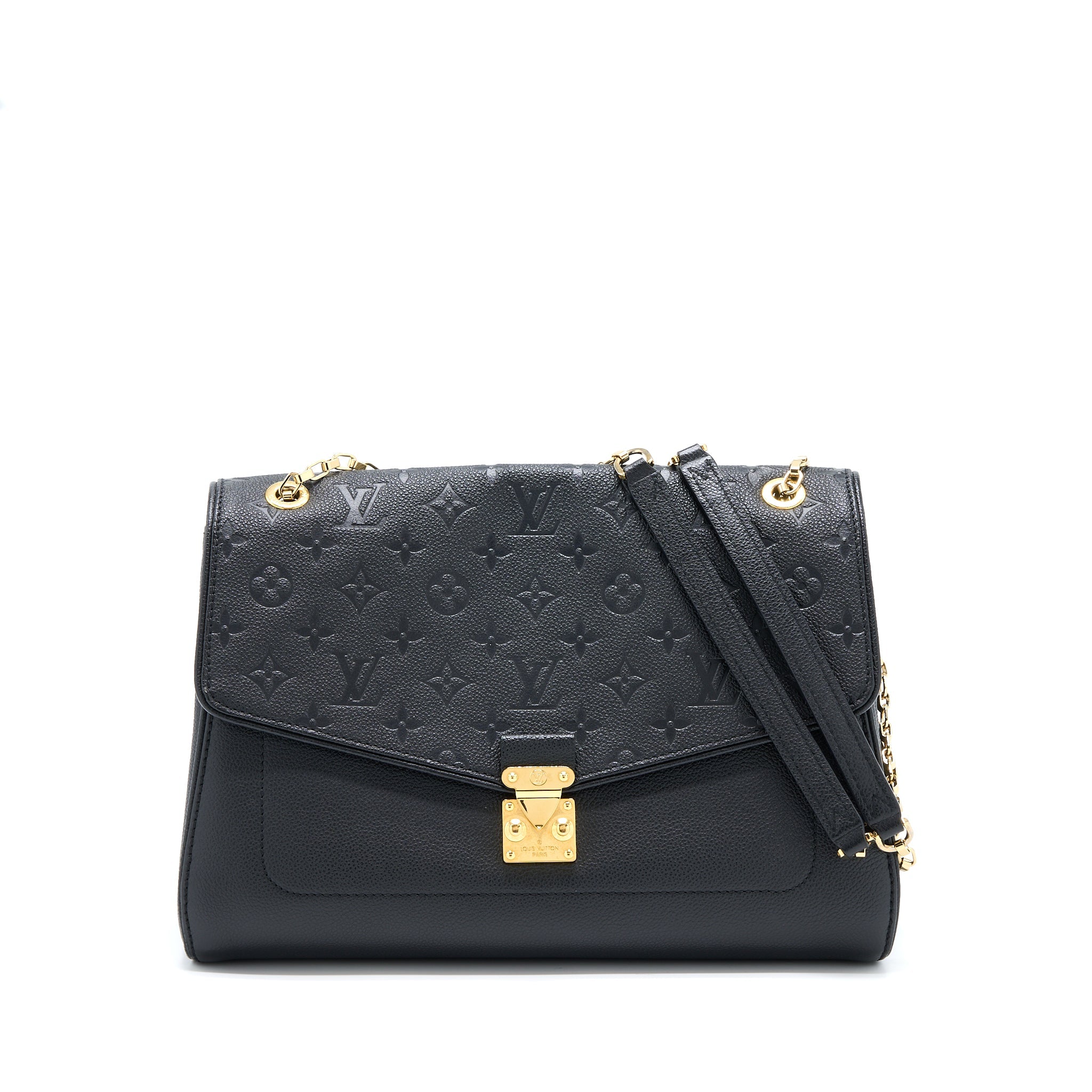 LOUIS VUITTON SAINT GERMAIN CHAIN EMPREINTE BLACK GHW
