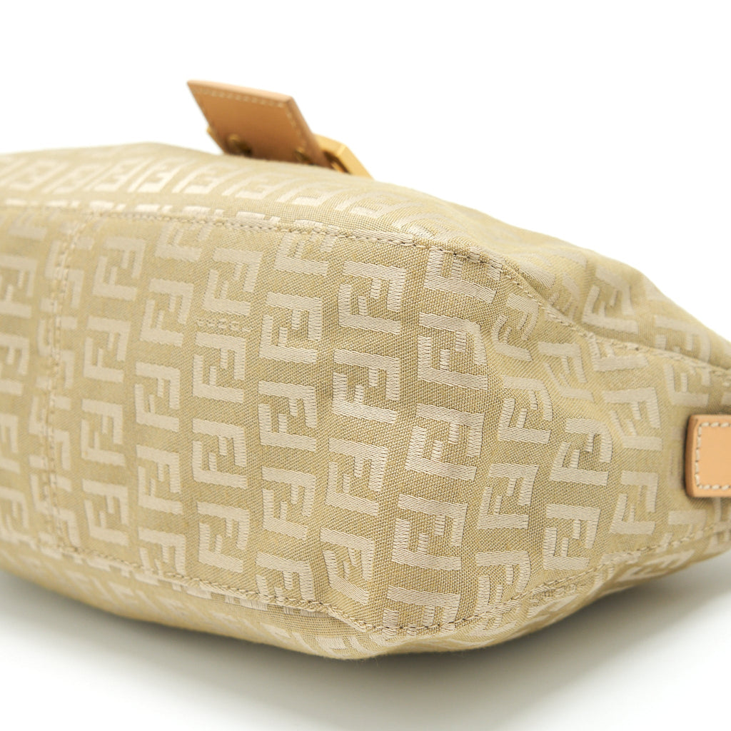 FENDI VINTAGE BAGUETTE FABRIC BEIGE GHW
