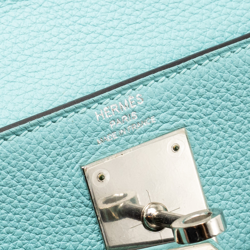 HERMES KELLY 28 TOGO BLUE ATOLL SHW