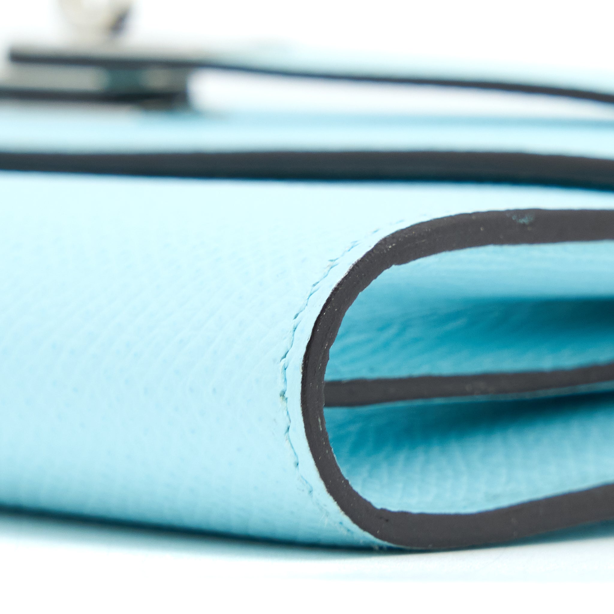 HERMES KELLY LONG WALLET EPSOM U2 BLUE ZEPHYR SHW
