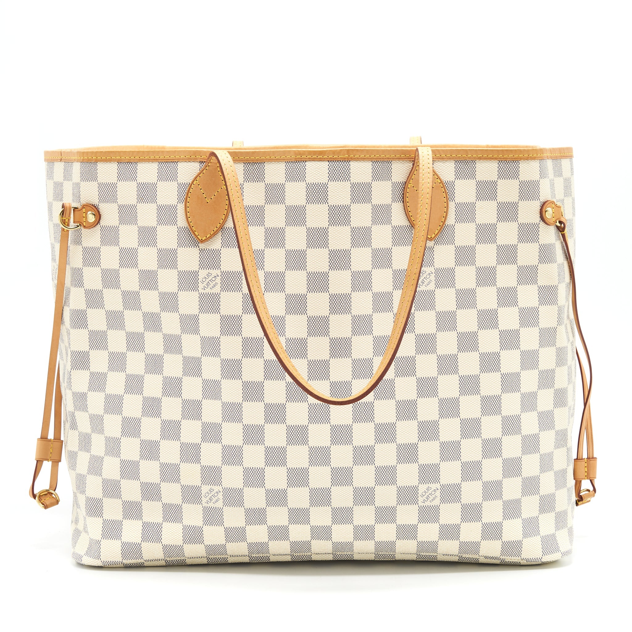 LOUIS VUITTON NEVERFULL GM DAMIER AZUR CANVAS