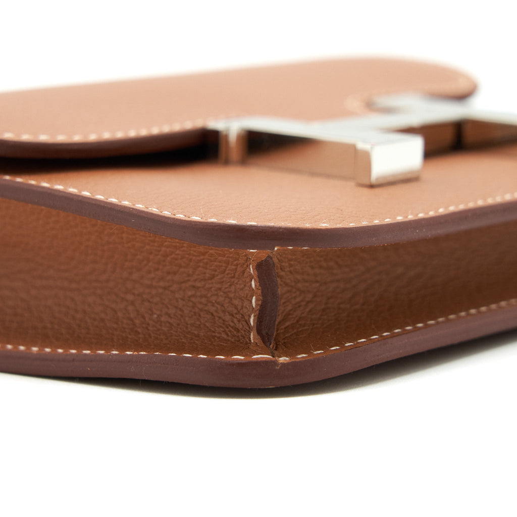 HERMES CONSTANCE SLIM EVERCOLOUR GOLD WITH SHW