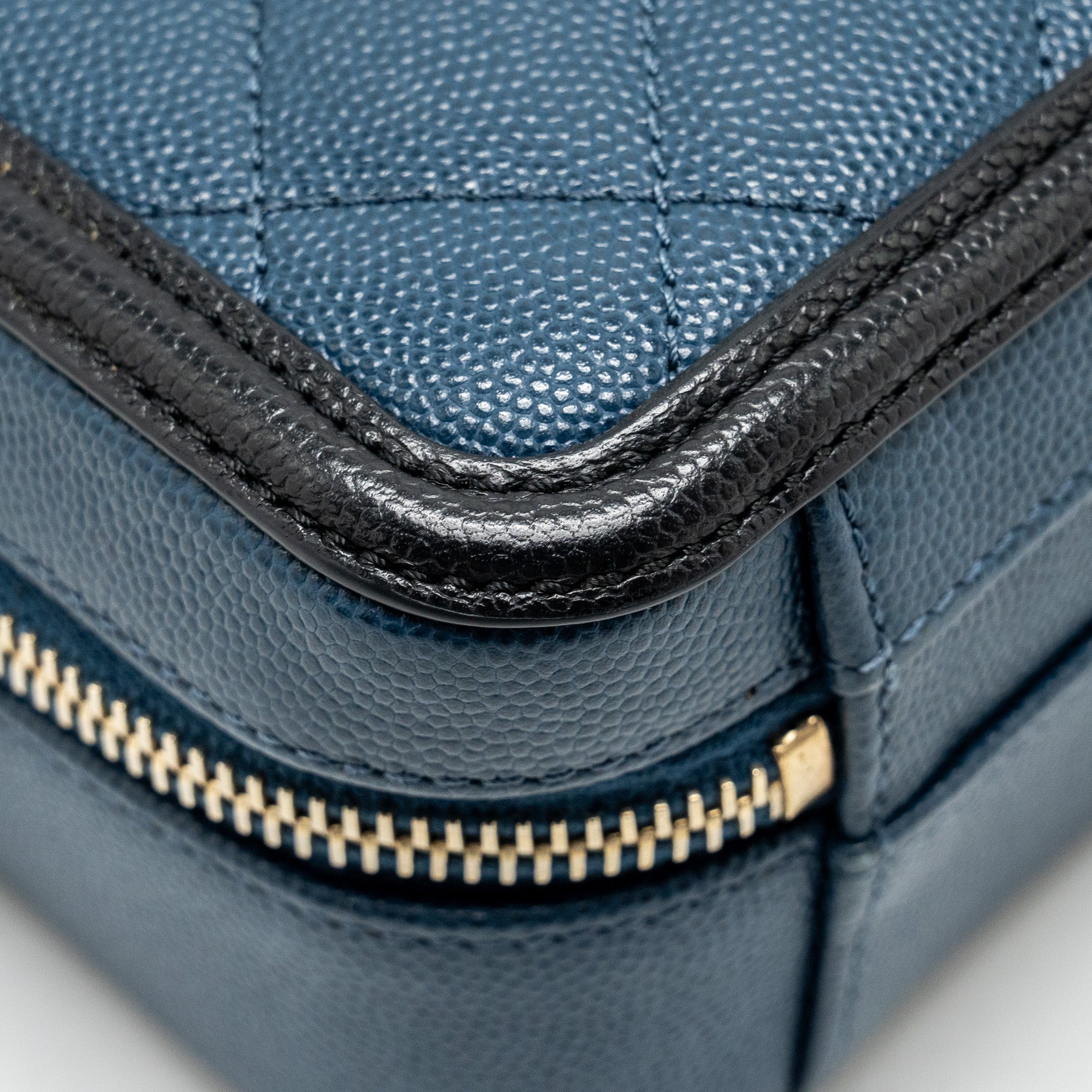 CHANEL SMALL FILIGREE VANITY CAMERA BAG CAVIAR NAVY/BLACK GHW