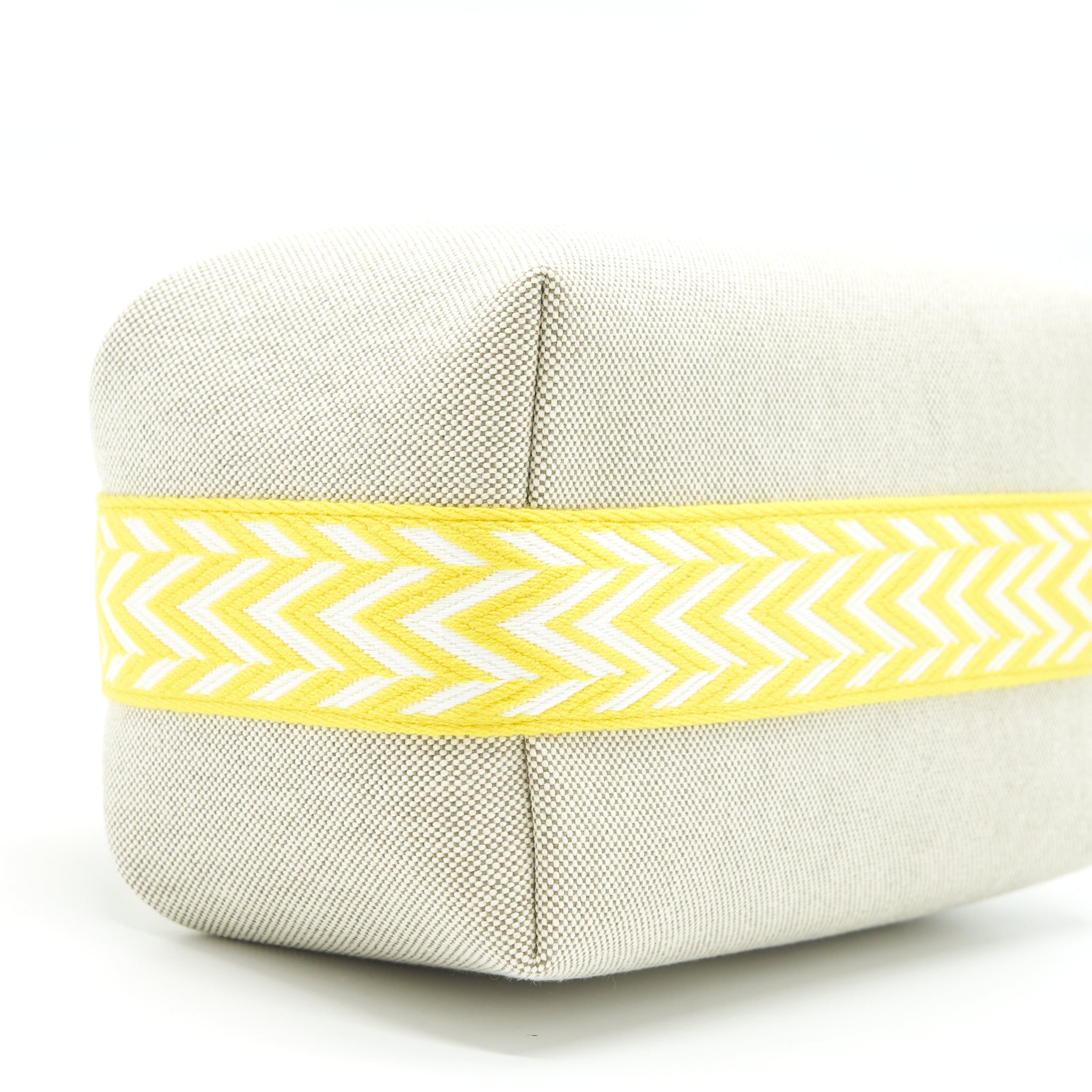 HERMES TROUSSE DE TOILETTE BRAD A BRAC PM JAUNE CITRON