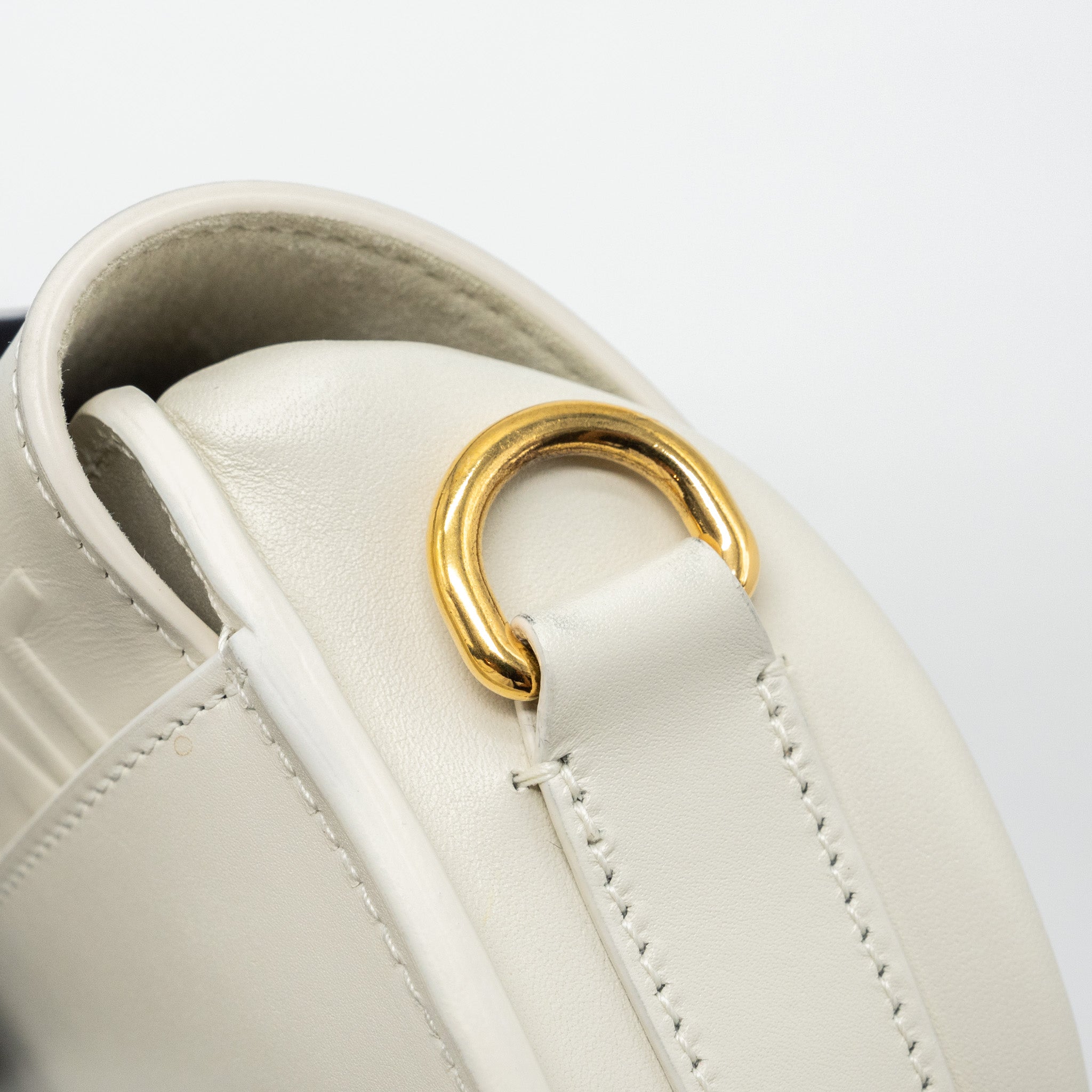 DIOR BOBBY EAST-WEST BAG BOX CALFSKIN WHITE GHW