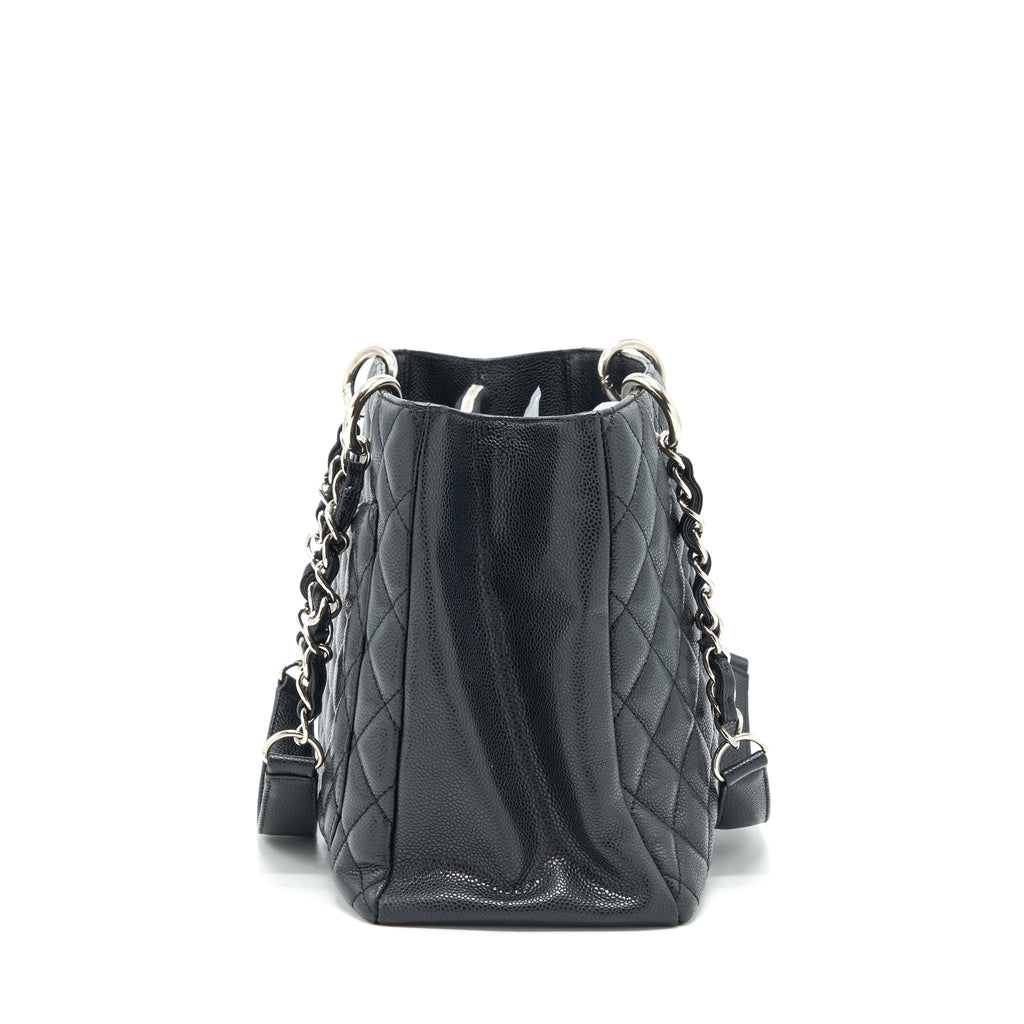 CHANEL GRAND SHOPPING TOTE GST CAVIAR BLACK SHW