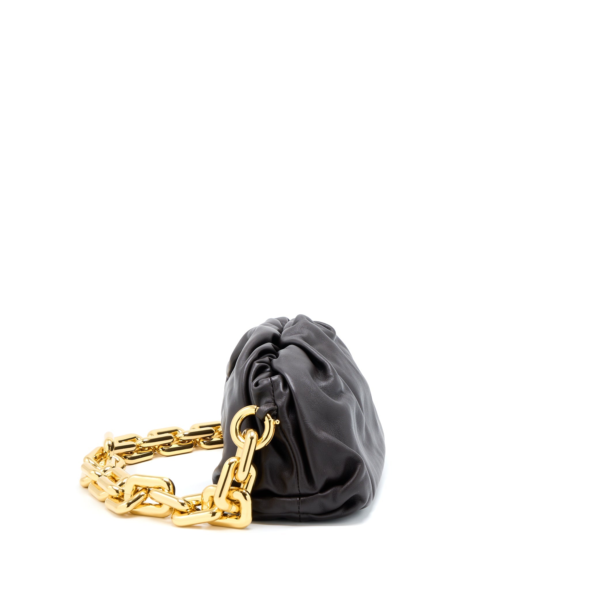 BOTTEGA VENETA CHAIN POUCH CALFSKIN FONDANT GHW