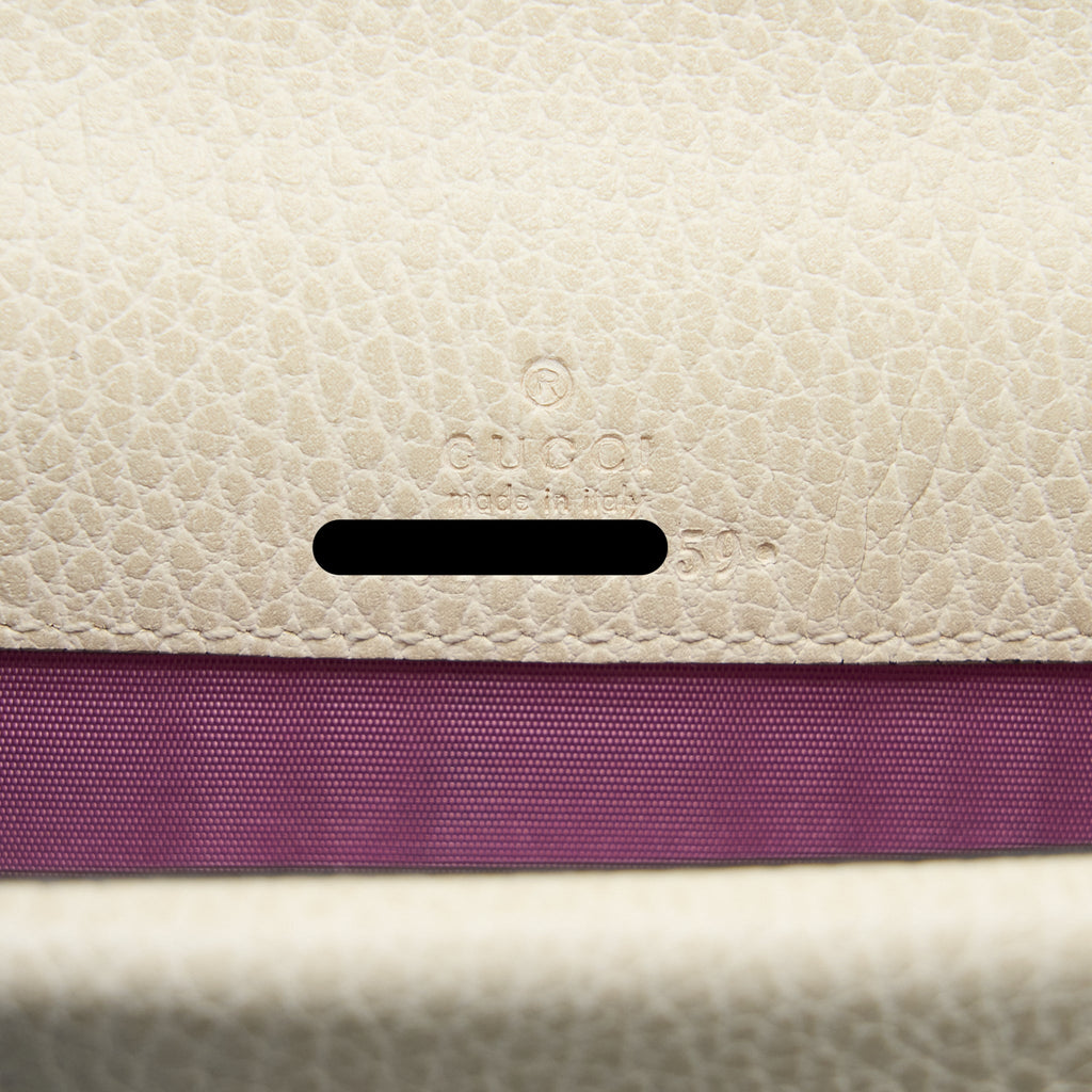 GUCCI SUPER MINI DIONYSUS CALFSKIN WHITE RUTHENIUM HARDWARE