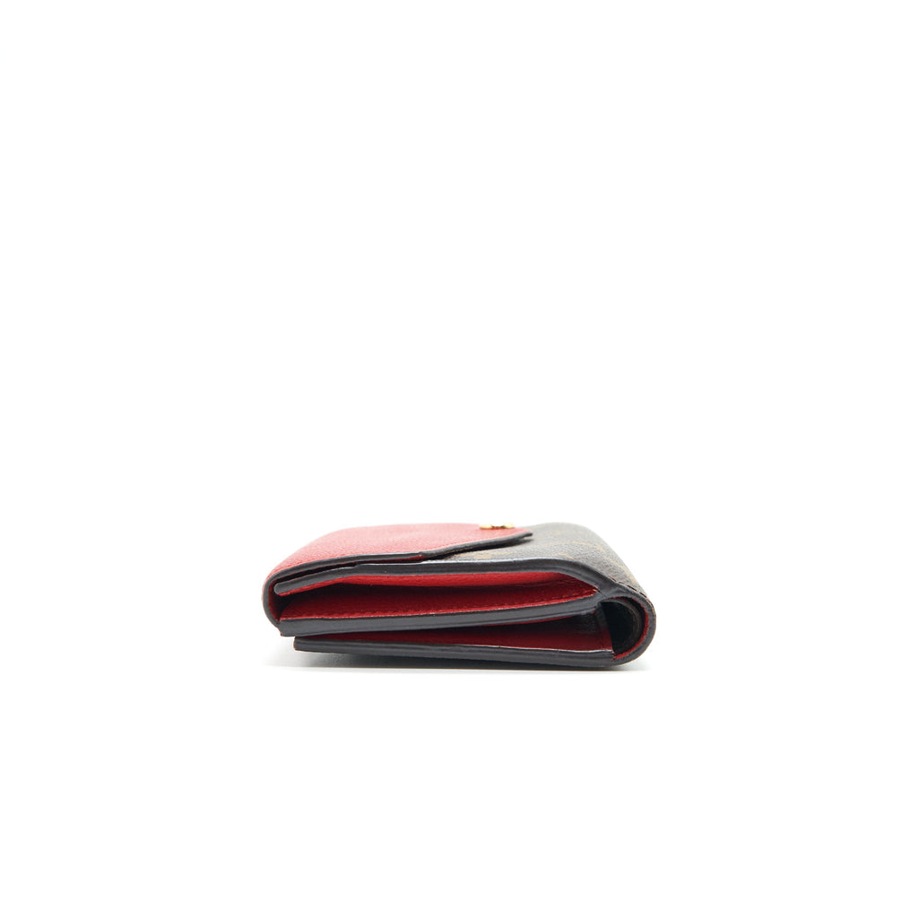 LOUIS VUITTON CERISE MONOGRAM CANVAS PALLAS COMPACT WALLET