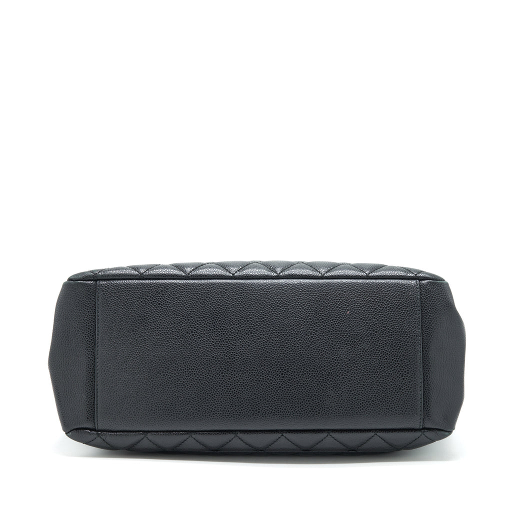CHANEL GRAND SHOPPING TOTE GST CAVIAR BLACK SHW