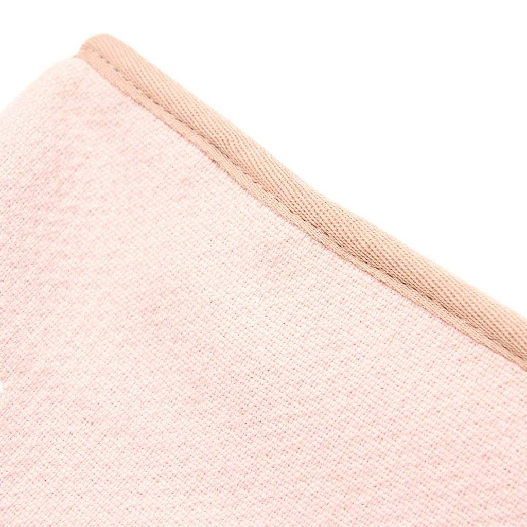 CHANEL DEAUVILLE BOWLING BAG CANVAS/LEATHER LIGHT PINK SHW