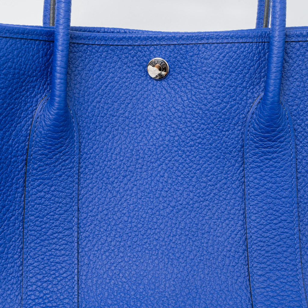 HERMES GARDEN PARTY 36 NEGONDA BLUE ELECTRIC SHW