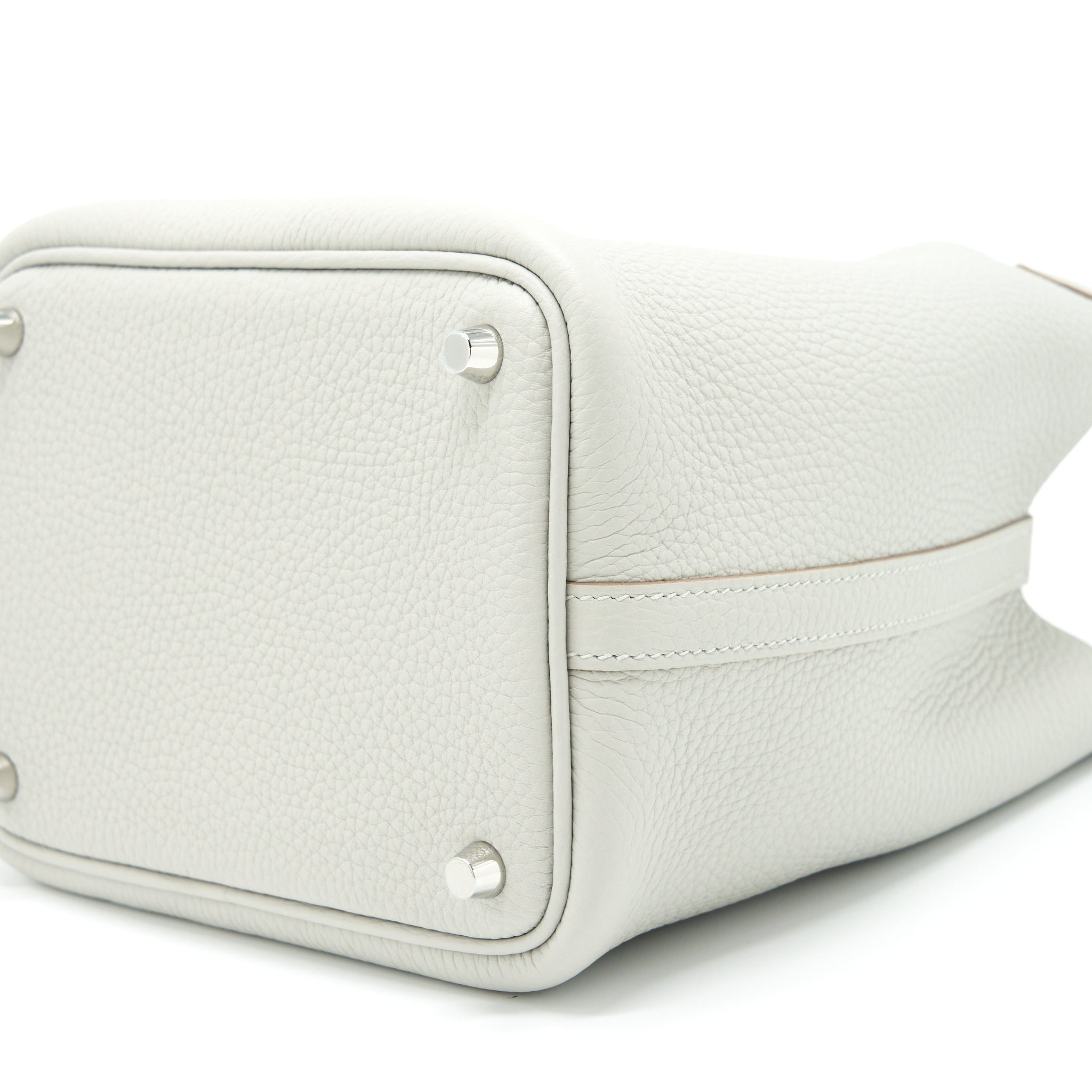 HERMES PICOTIN 18 LOCK BAG CLEMENCE 80 GRIS PERLE SHW