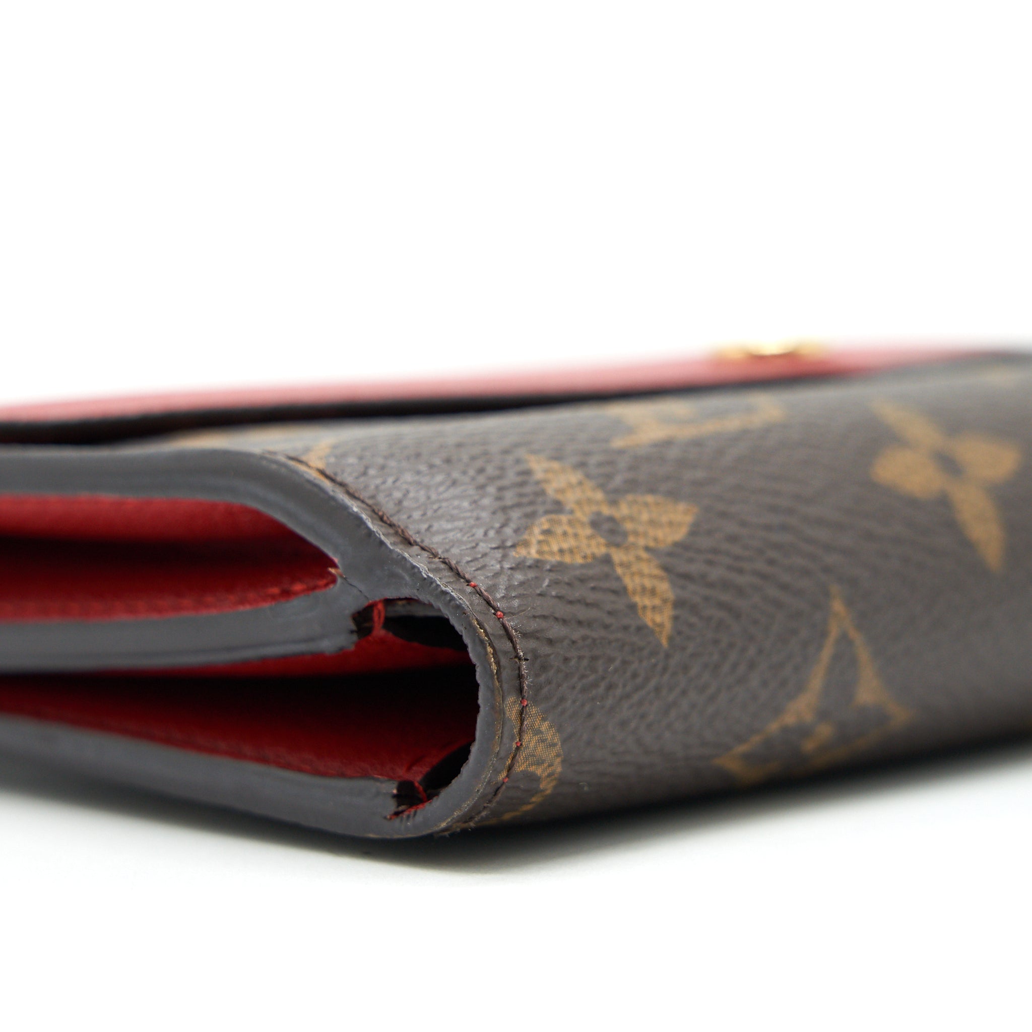 LOUIS VUITTON CERISE MONOGRAM CANVAS PALLAS COMPACT WALLET