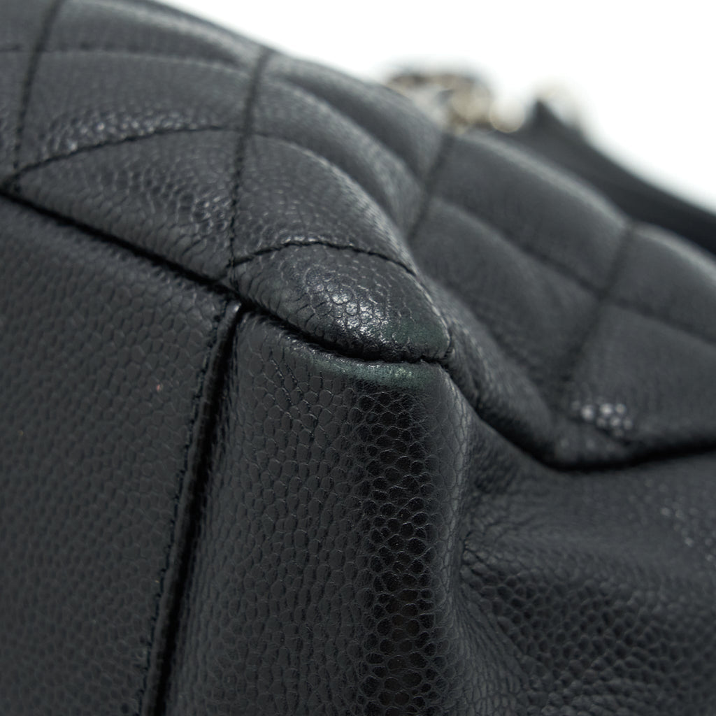 CHANEL GRAND SHOPPING TOTE GST CAVIAR BLACK SHW