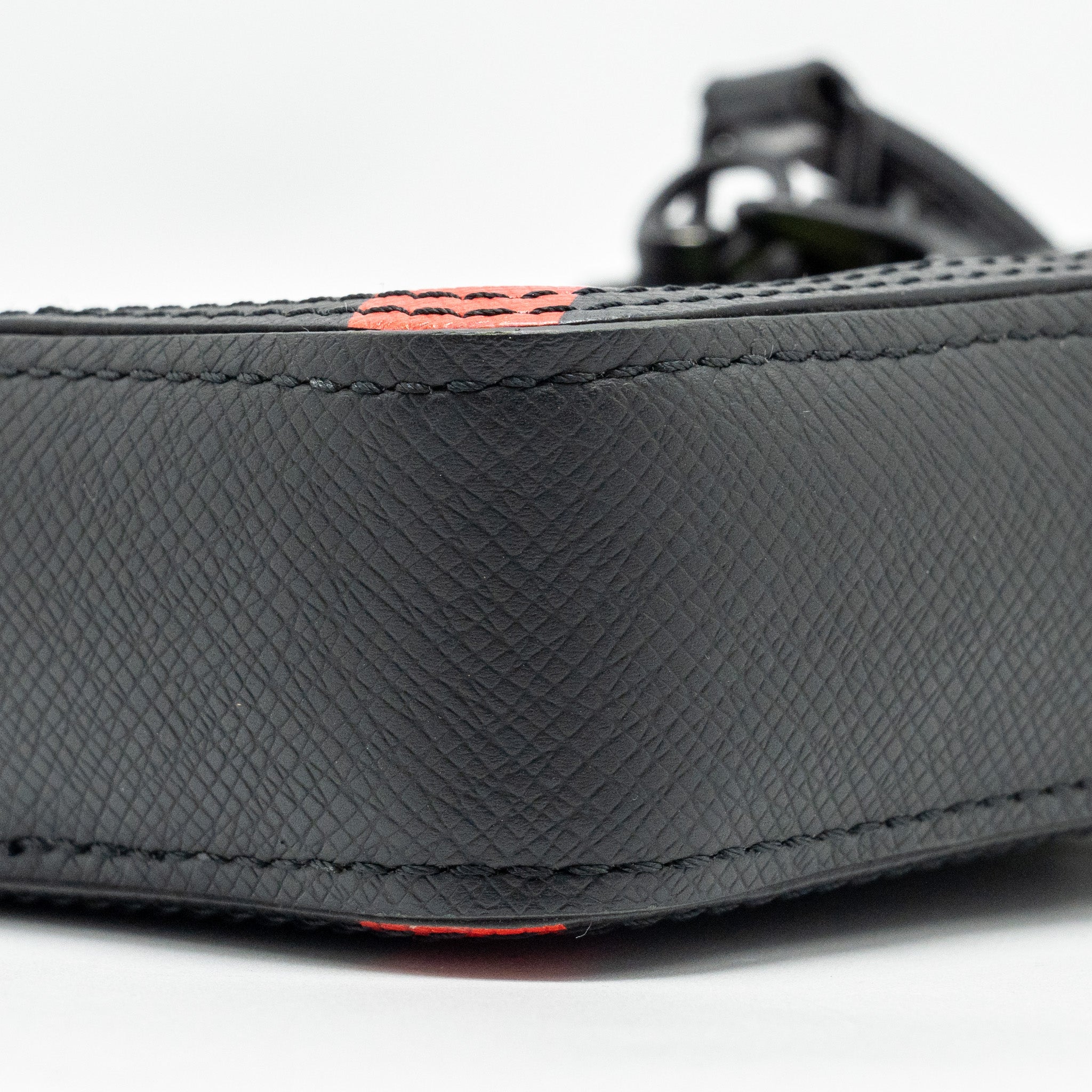 LOUIS VUITTON DANUBE MESSENGER BAG TAIGA BLACK/RAINBOW BLACK HARDWARE
