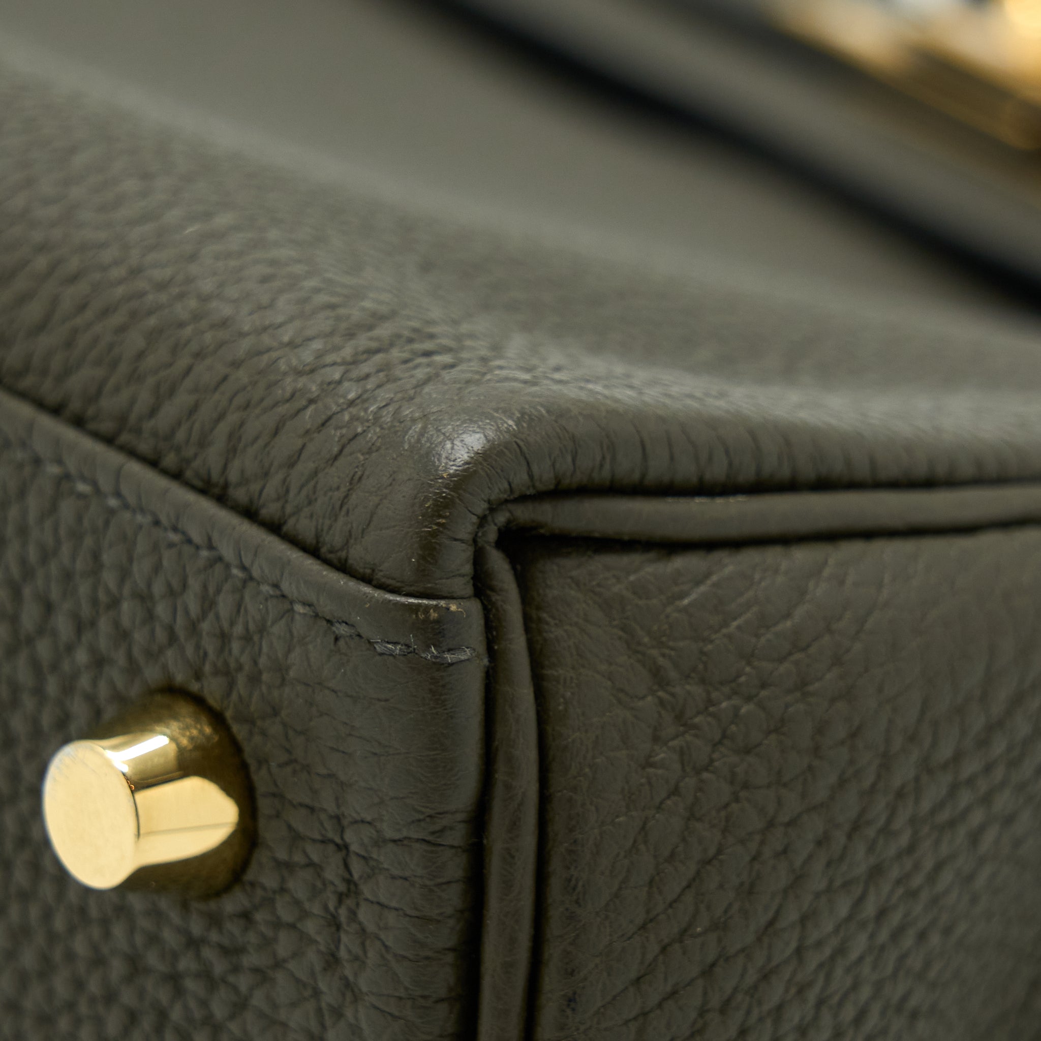 HERMES KELLY 25 TOGO C6 VERT DE GRIS GHW