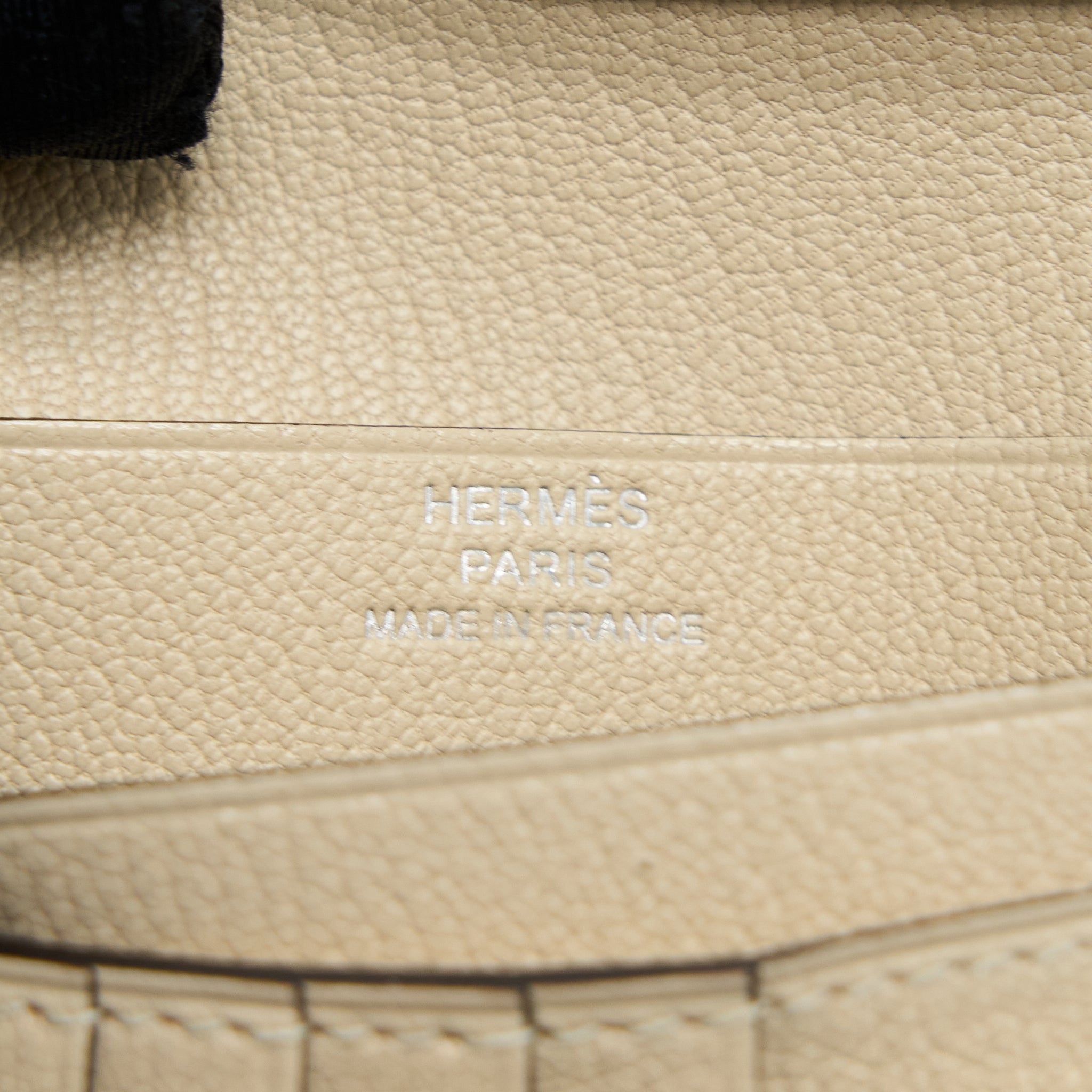 HERMES BEARN WALLET OSTRICH 3C PARCHEMIN SHW