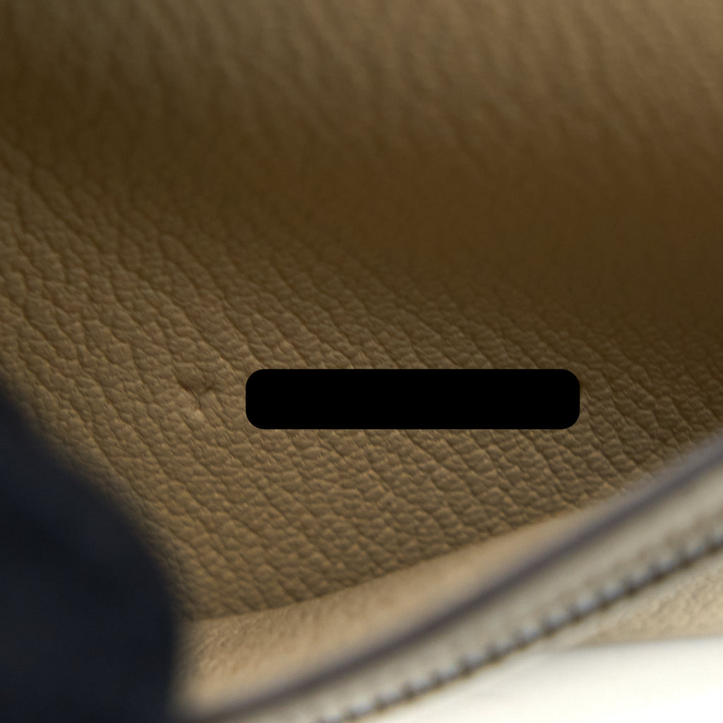 HERMES BEARN WALLET OSTRICH 3C PARCHEMIN SHW