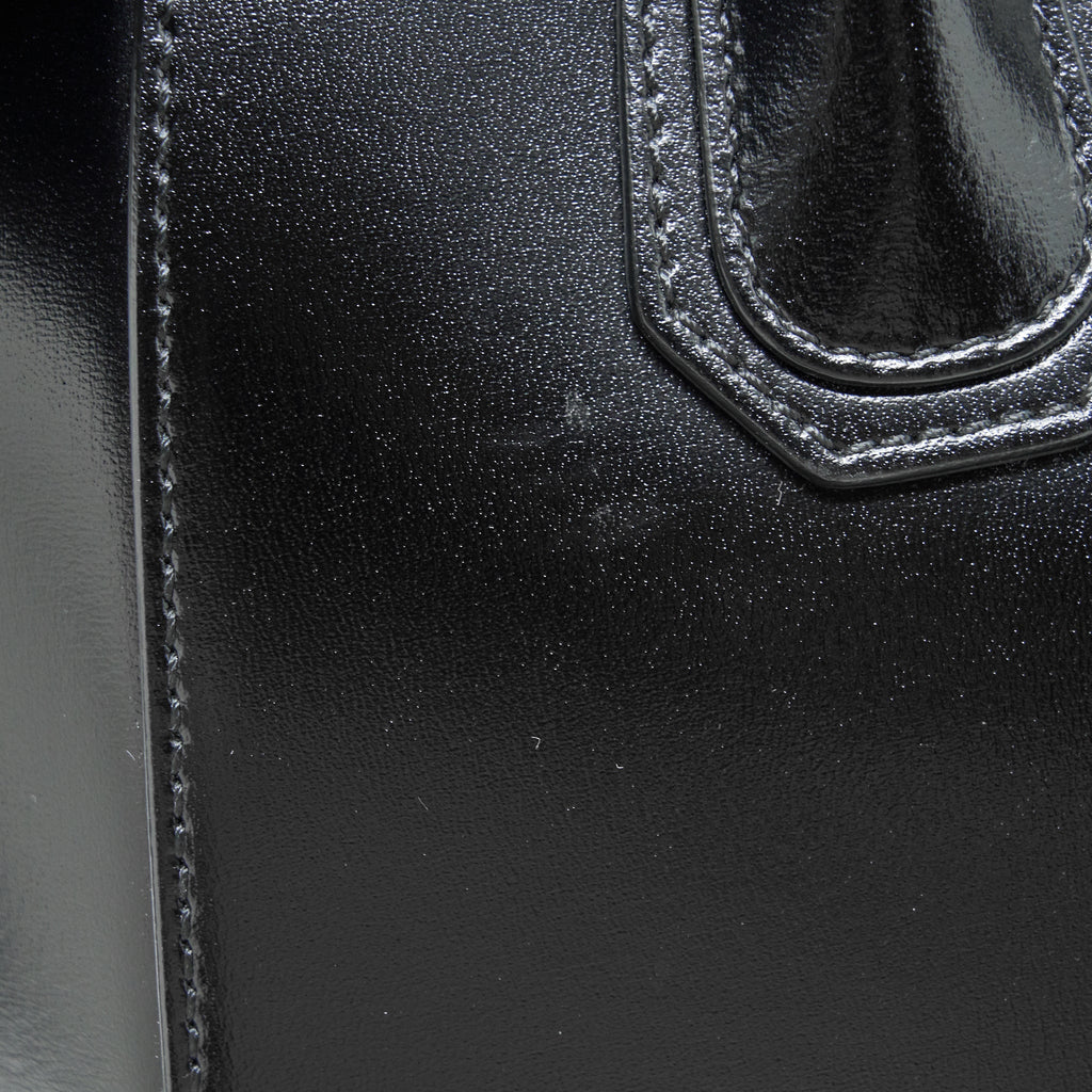 GIVENCHY SMALL ANTIGONA TOTE BAG BOX CALFSKIN BLACK SHW
