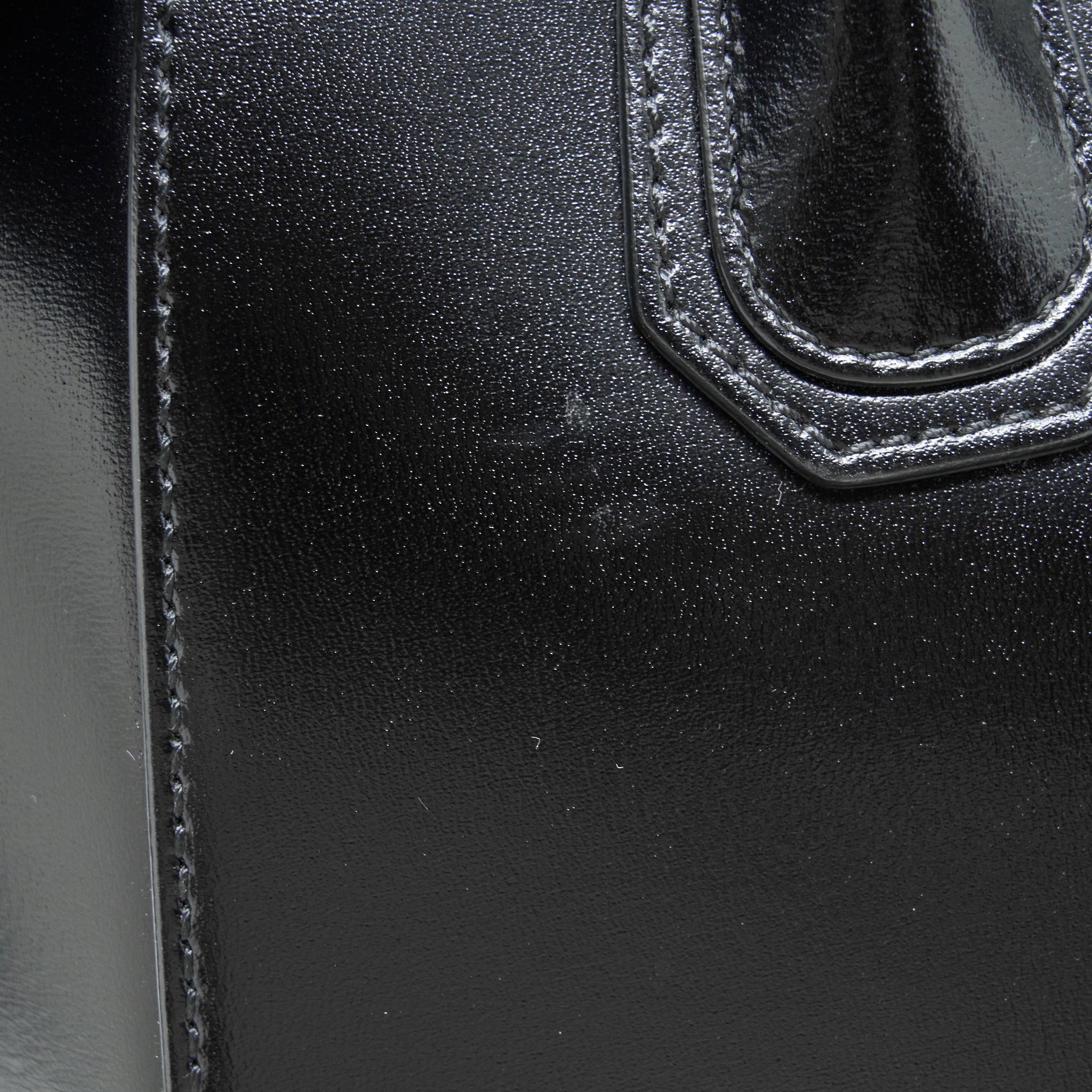 GIVENCHY SMALL ANTIGONA TOTE BAG BOX CALFSKIN BLACK SHW