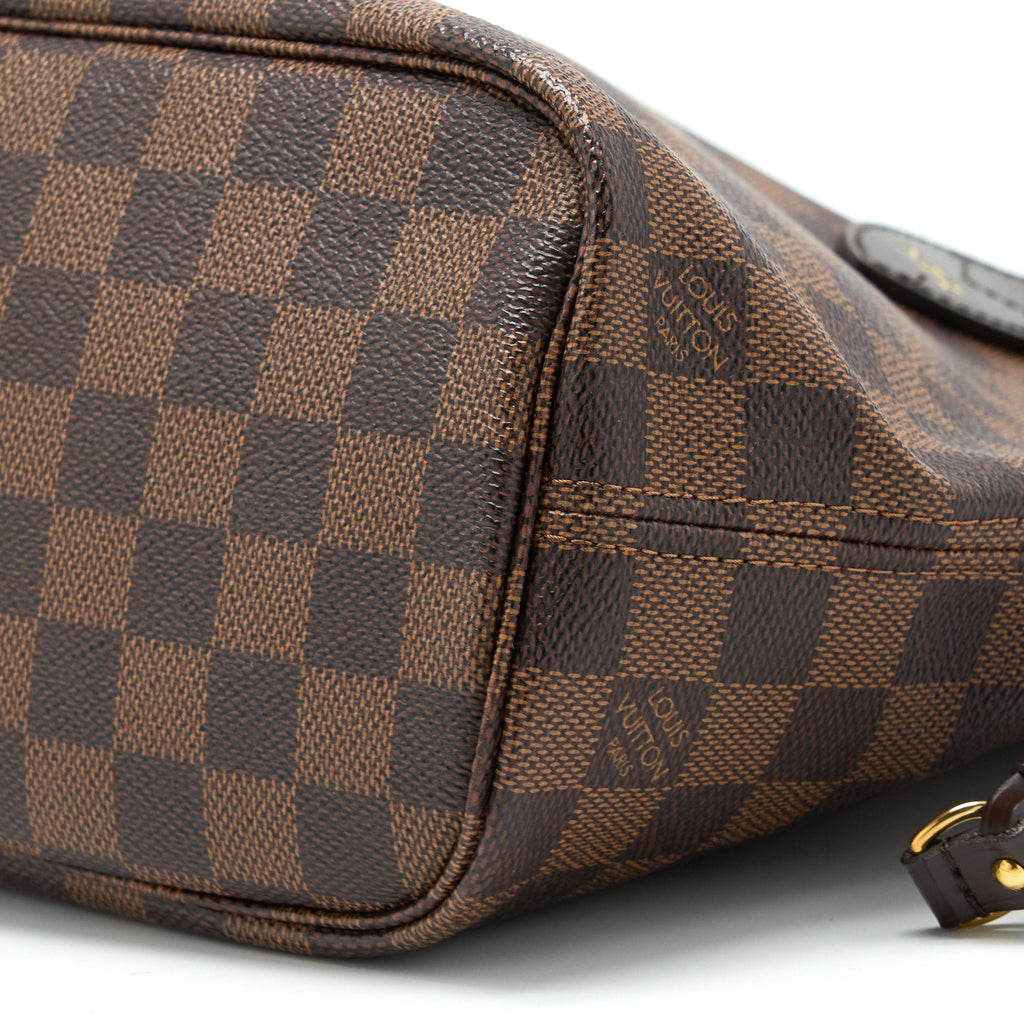 LOUIS VUITTON NEVERFULL PM DAMIER EBENE CANVAS GHW