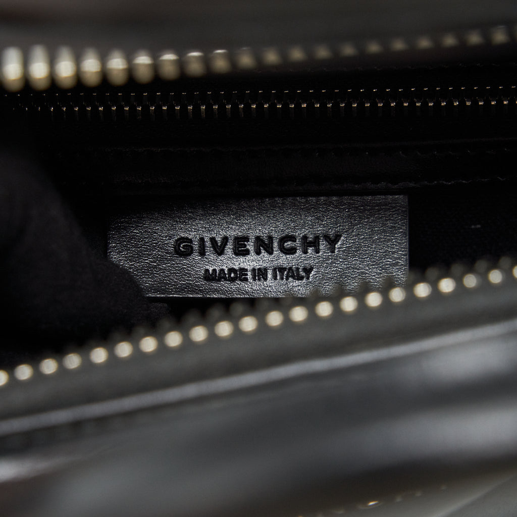 GIVENCHY SMALL ANTIGONA TOTE BAG BOX CALFSKIN BLACK SHW