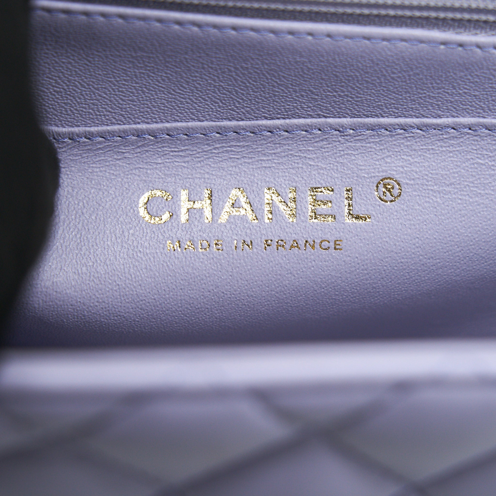 CHANEL 21K LILAC /LIGHT PURPLE MINI RECTANGULAR TOP HANDLE