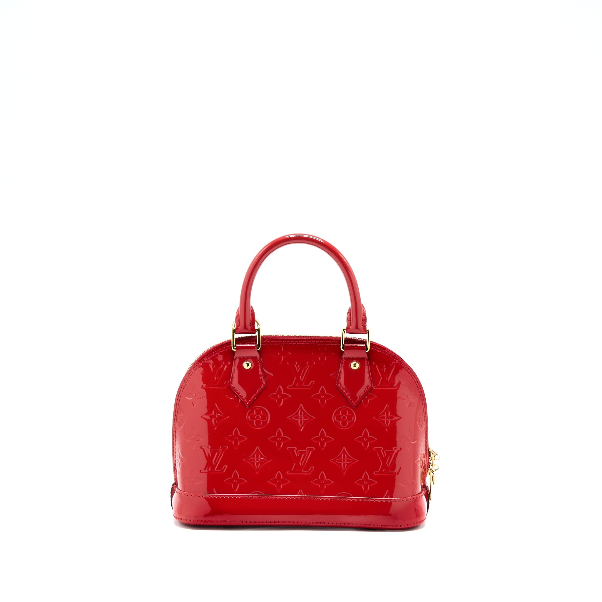 LOUIS VUITTON ALMA BB VERNIS RED GHW