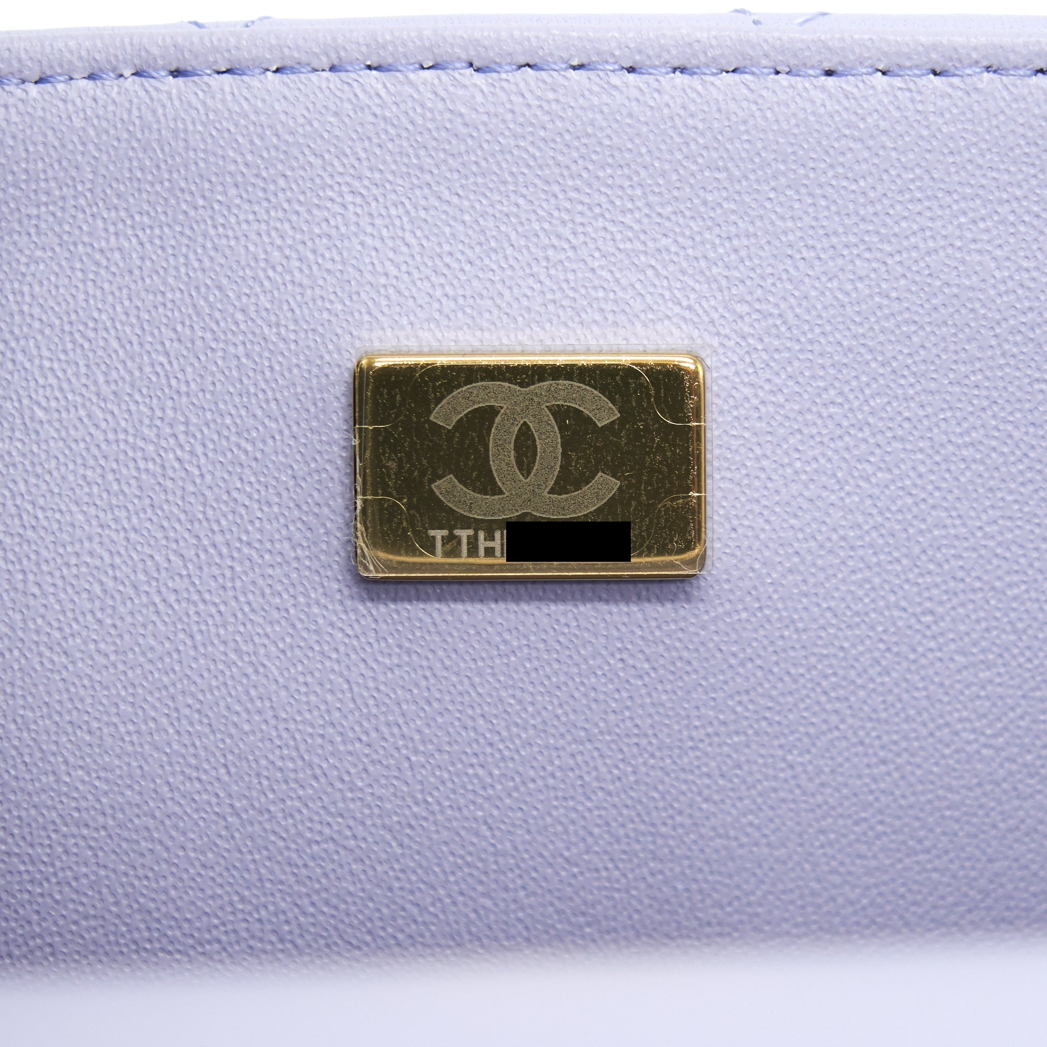 CHANEL 21K LILAC /LIGHT PURPLE MINI RECTANGULAR TOP HANDLE