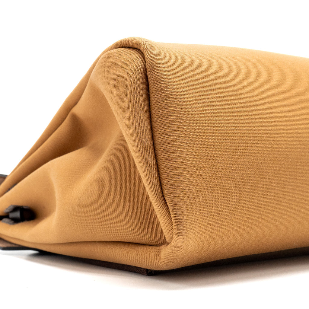 HERMES HERBAG 31 ZIP BAG CANVAS / HUNTER DUNE/ETOUEP/EBENE GHW