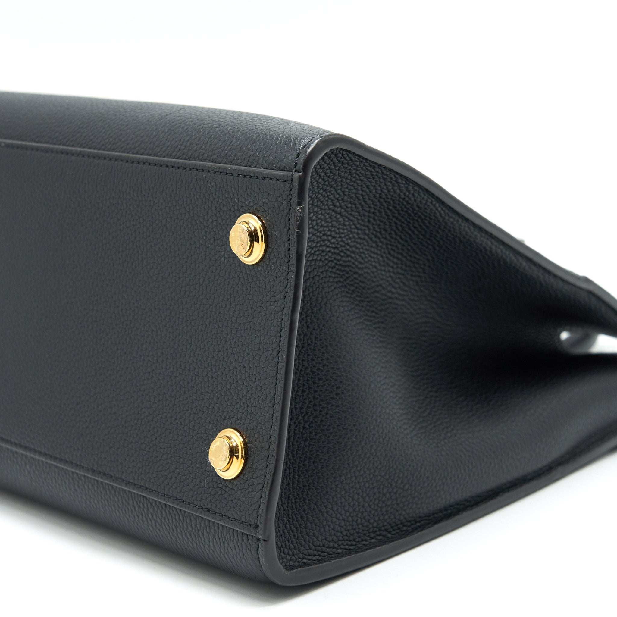 LOUIS VUITTON CITY STEAMER MM BLACK WITH AUTRES CUIRS LEATHER