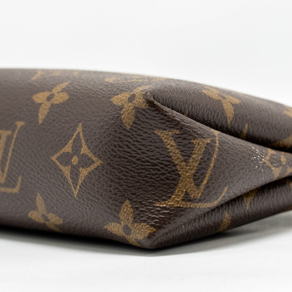LOUIS VUITTON PALLAS CLUTCH MONOGRAM 2 WAY SHOULDER BAG MONOGRAM CANVAS/LEATHER BLACK GHW