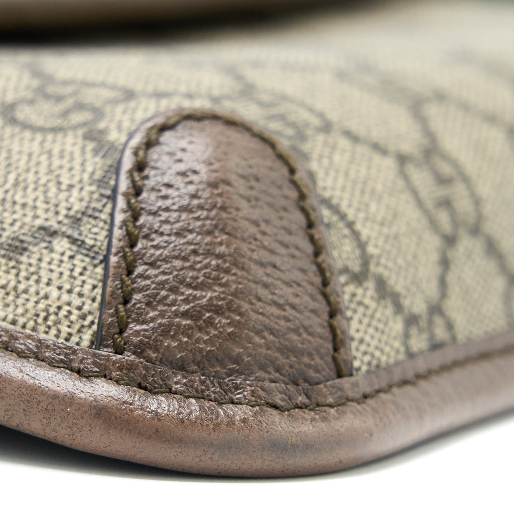 GUCCI NEO VINTAGE GG SUPREME BELT BAG CANVAS GHW